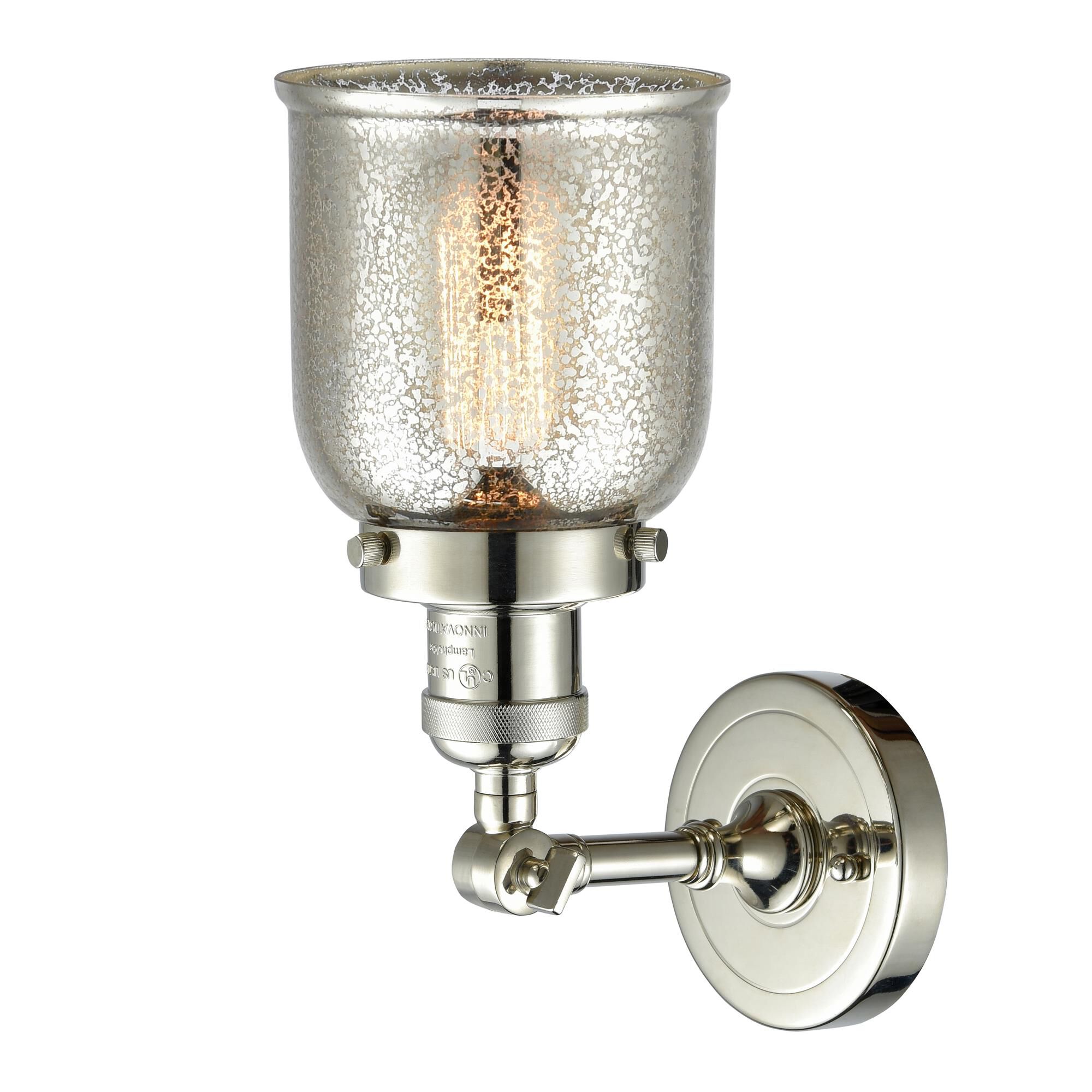 Shown in Polished Nickel finish and Silver Mercury glass