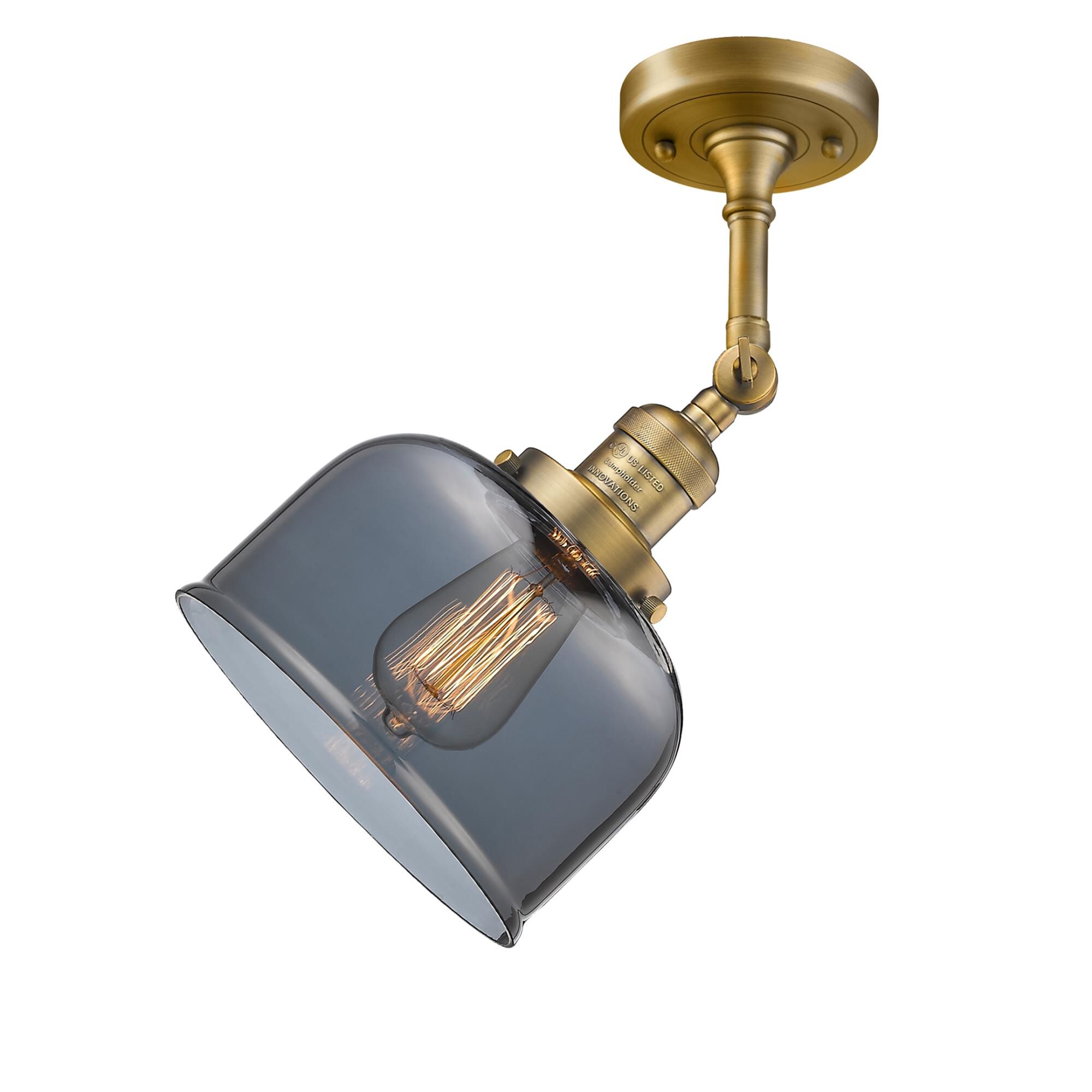 Bruno Marashlian Large Bell 8 Inch 1 Light Semi Flush Mount by Innovations Lighting