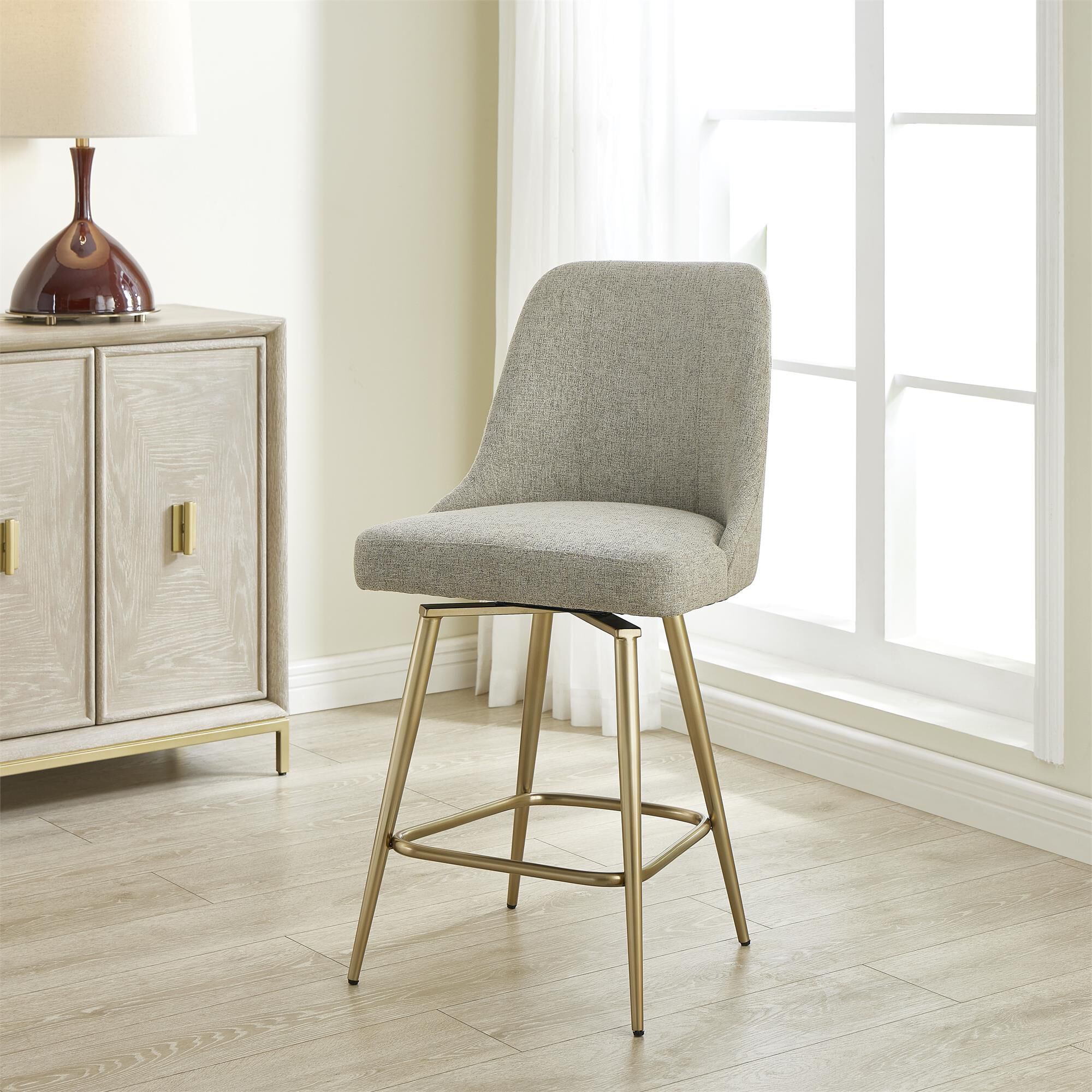 Shown in Brass and Gray finish