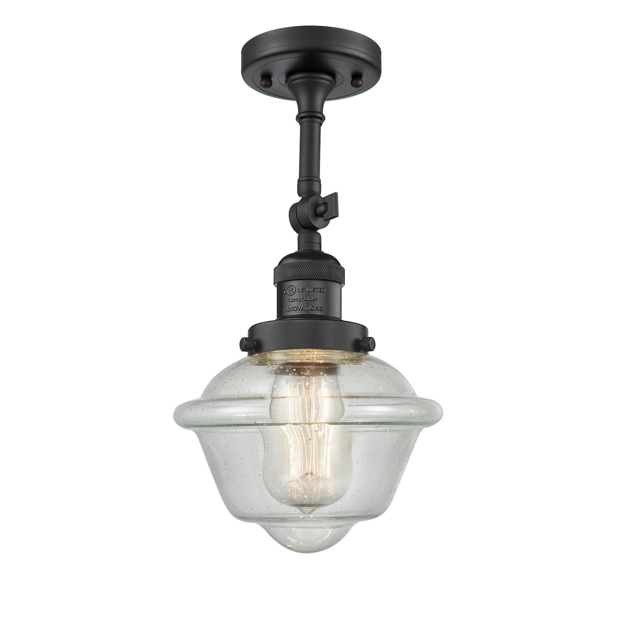 Bruno Marashlian Small Oxford 7 Inch 1 Light Semi Flush Mount by Innovations Lighting