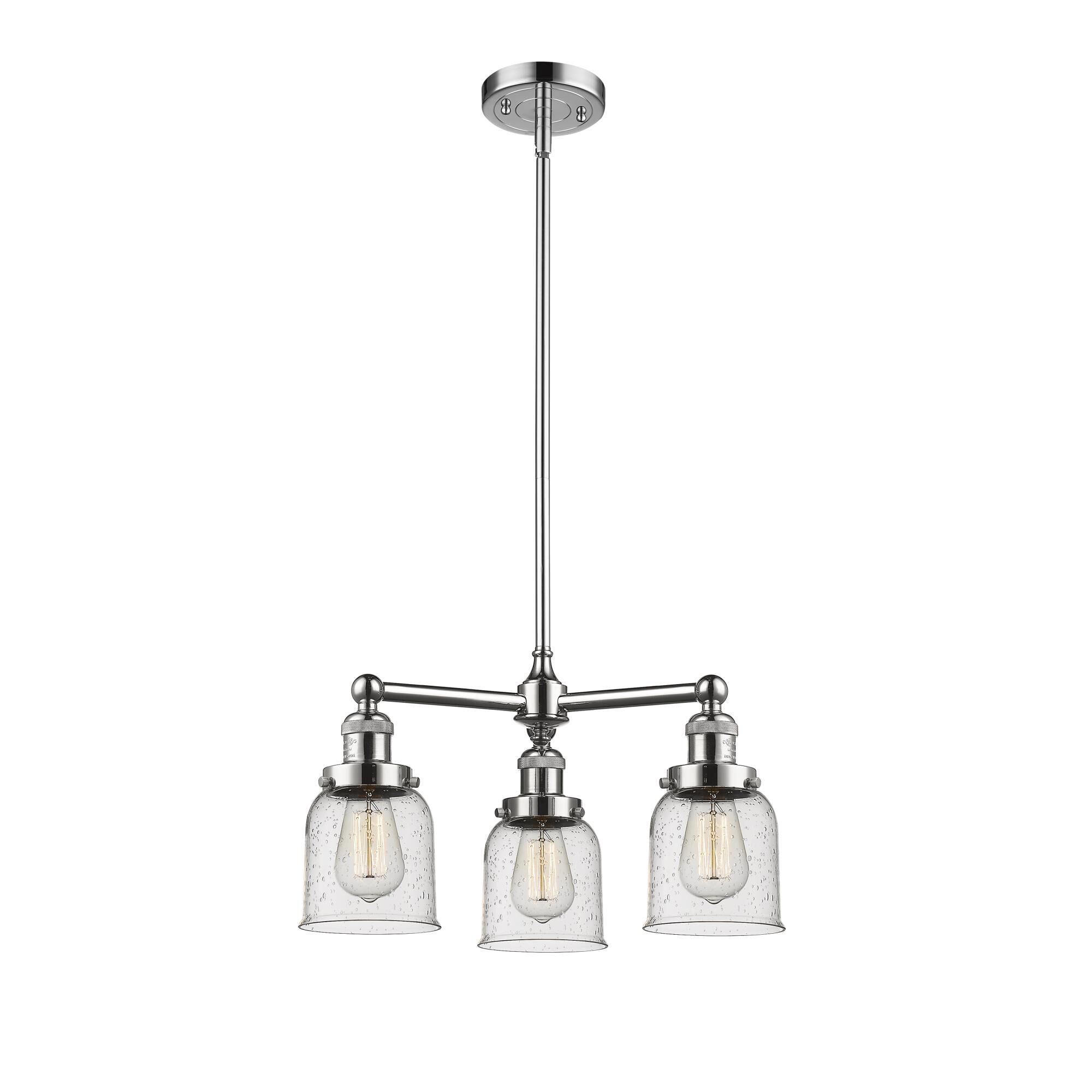 Bruno Marashlian Small Bell 19 Inch 3 Light LED Mini Chandelier by Innovations Lighting