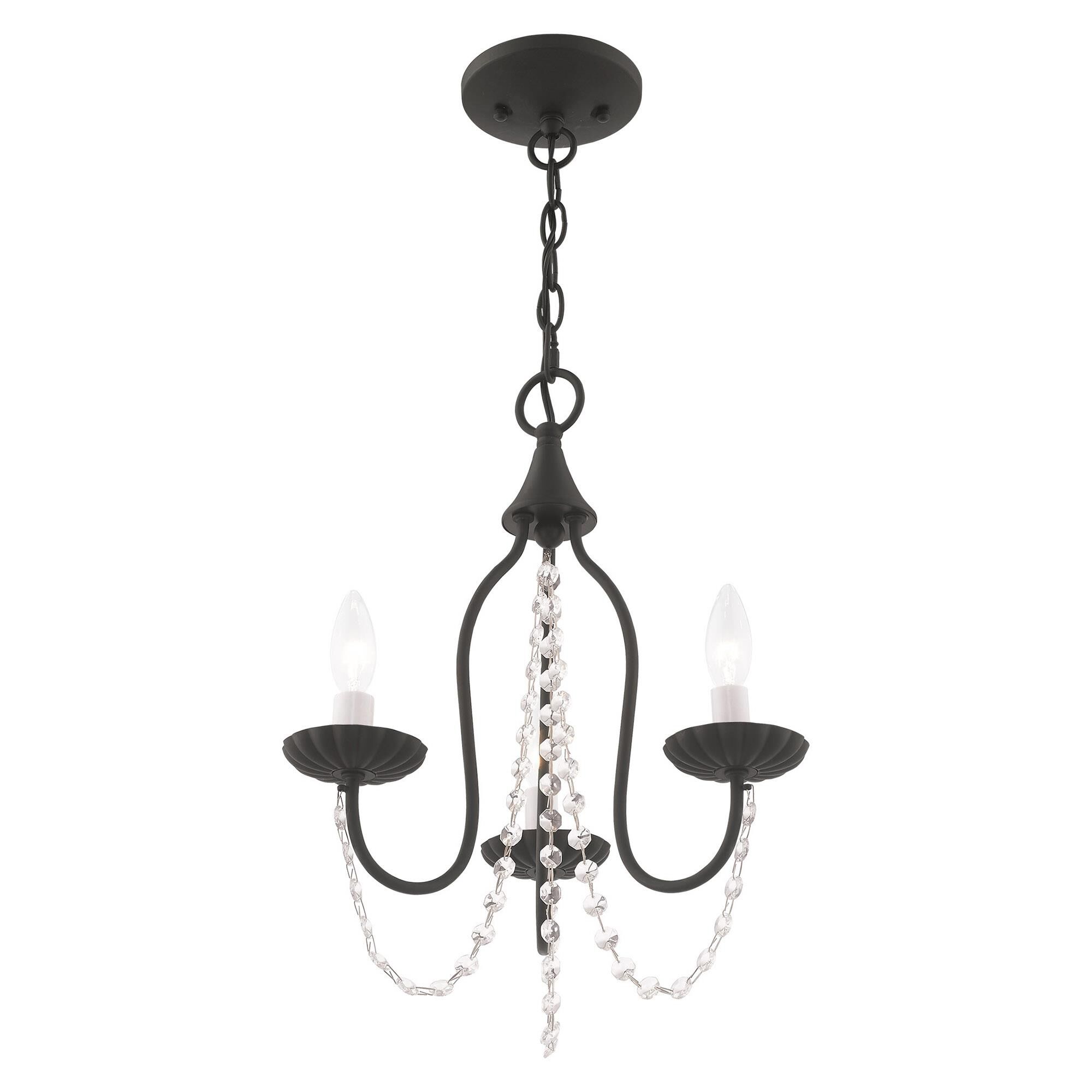 Alessia 13 Inch 3 Light Mini Chandelier by Livex Lighting