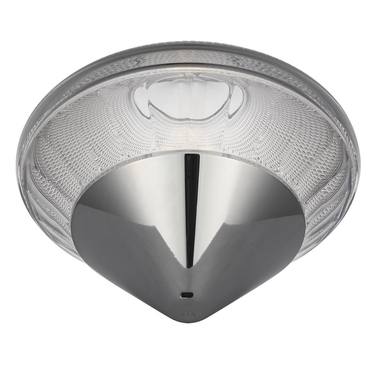 Shown in Polished Nickel finish and Clear crystal