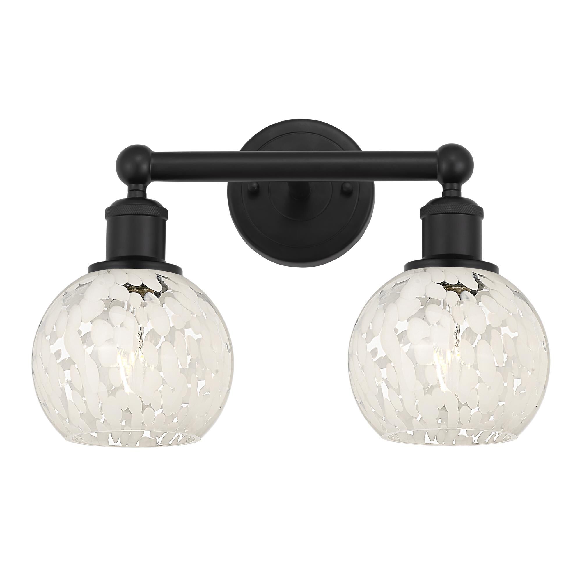 Bruno Marashlian White Mouchette 15 Inch Bath Vanity Light by Innovations Lighting