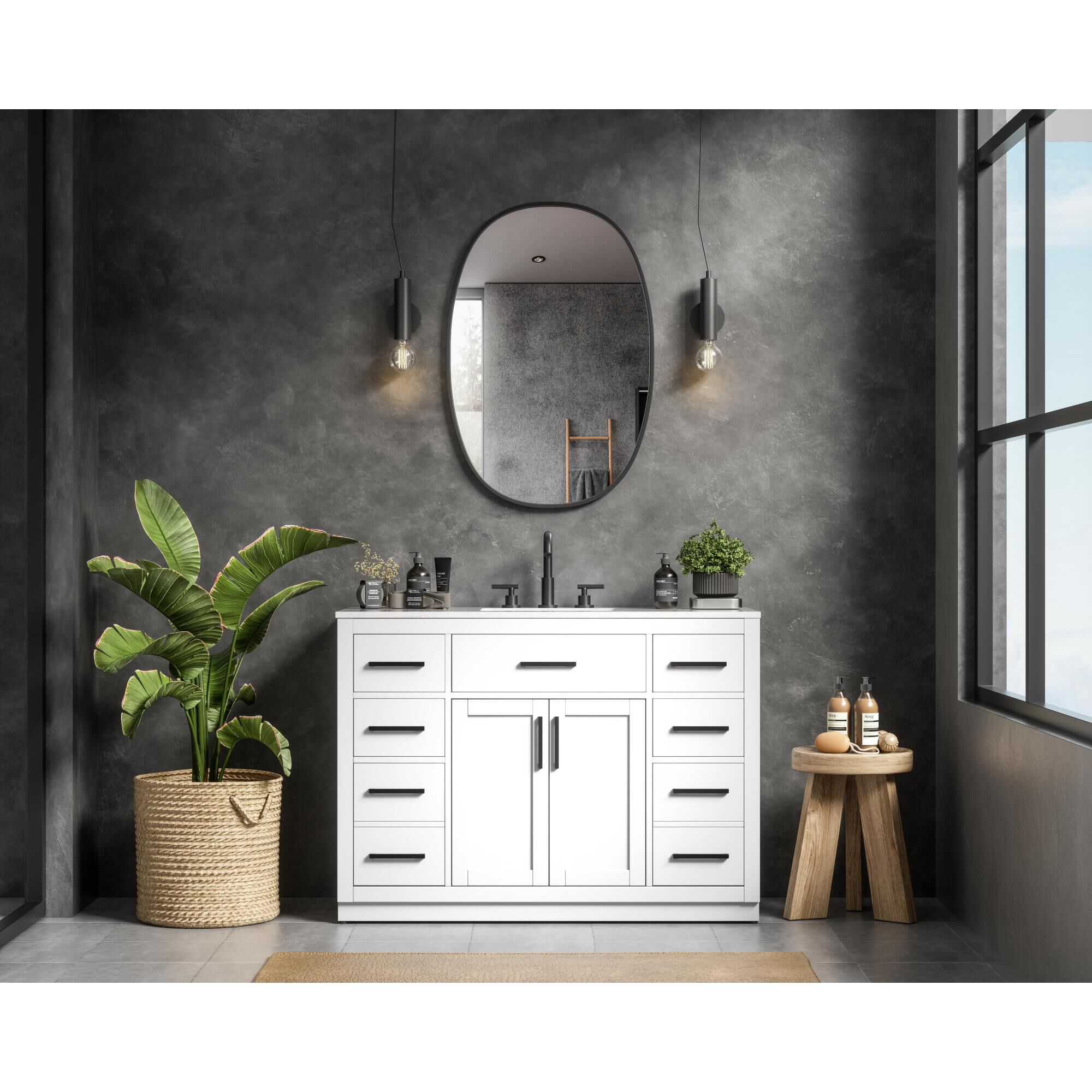 Alden 48 Inch Bath Vanity by Elegant Dcor