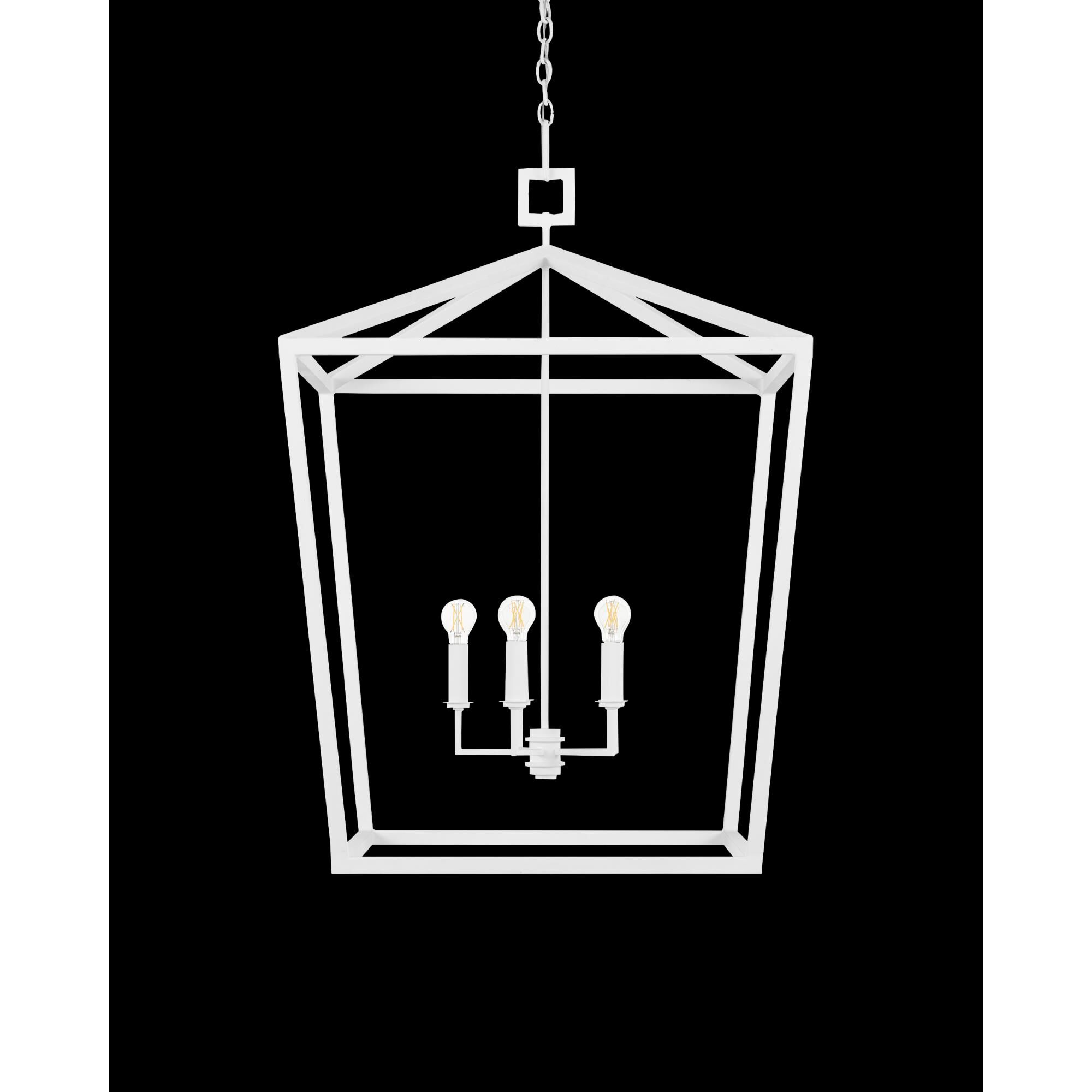 Denison 26 Inch Cage Pendant by Currey and Company