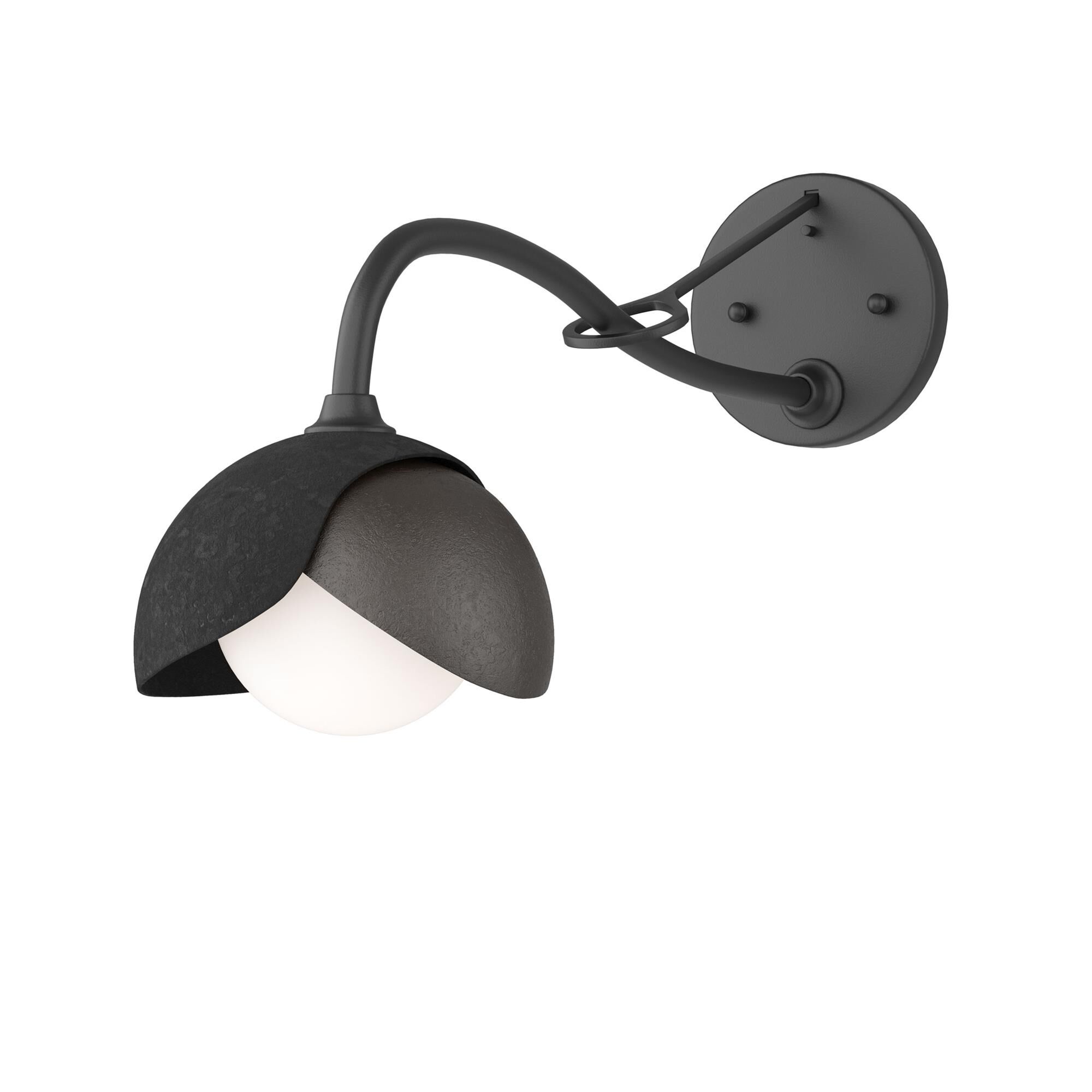 Shown in Black finish and Opal glass and Oil Rubbed Bronze (14) accent