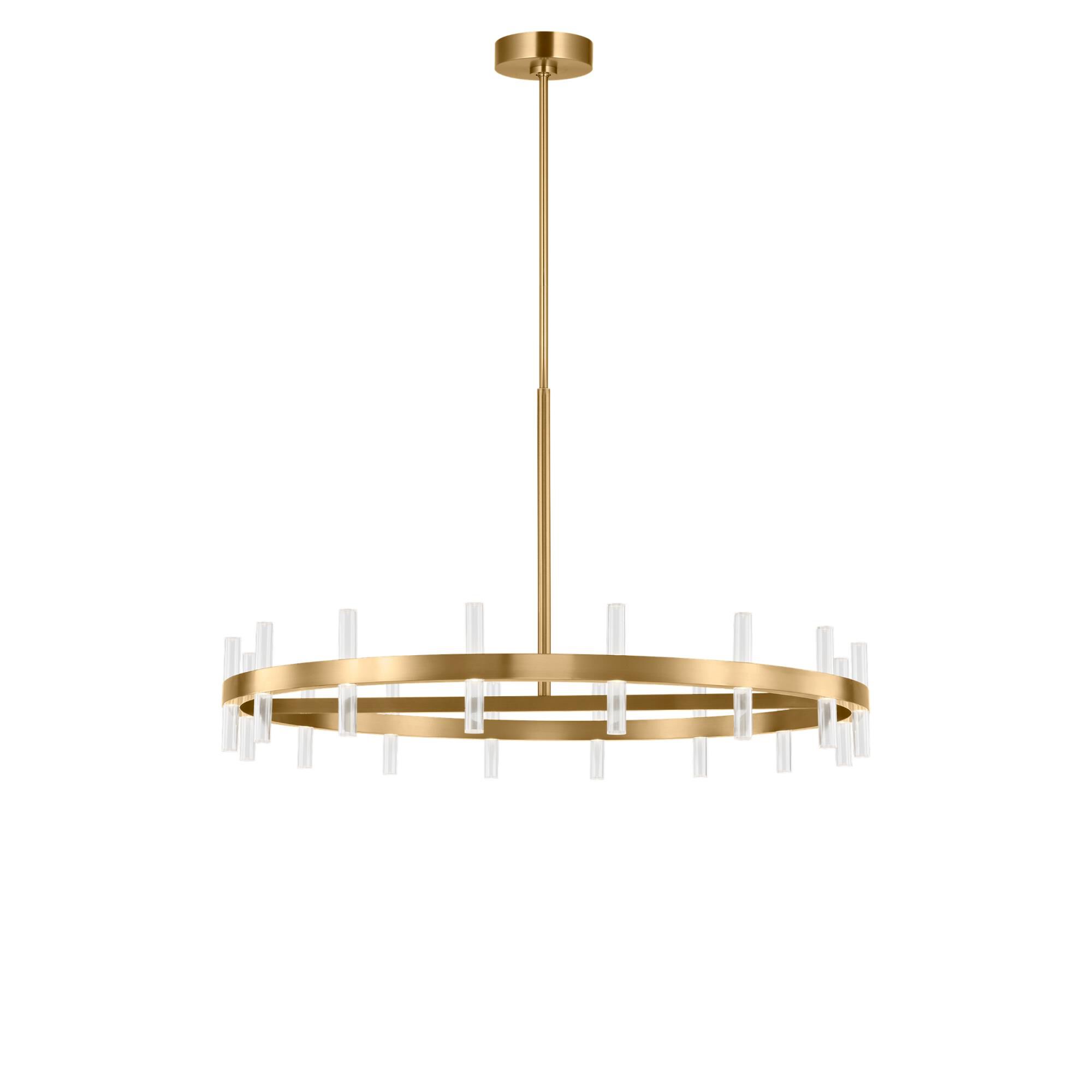 Shown in Burnished Brass finish and Clear Polycarbonate Lens shade