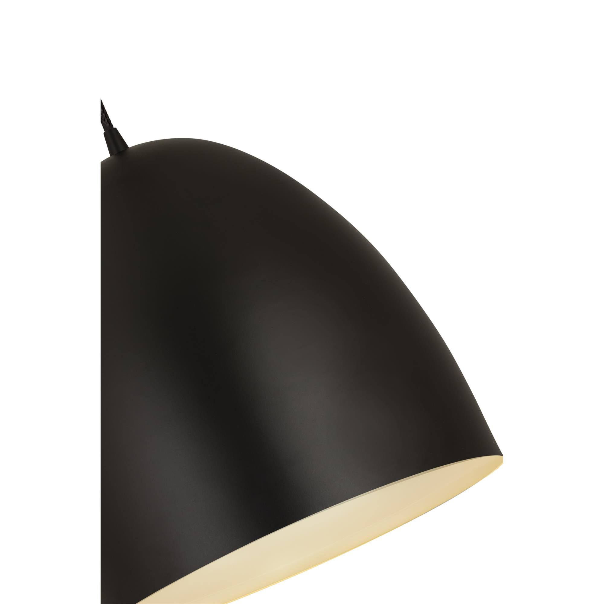 Shown in Matte Black finish and Iron glass and Iron shade