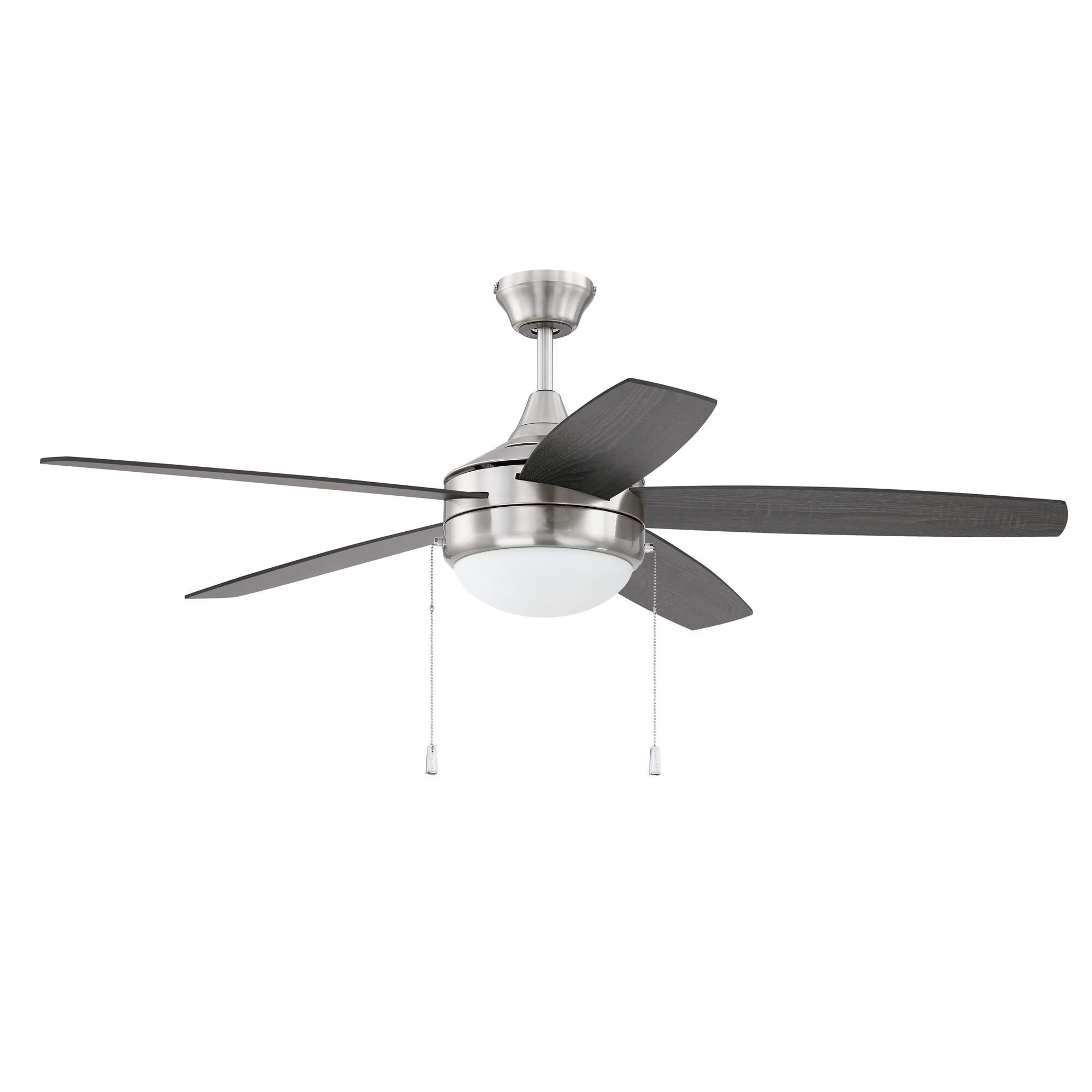 Shown in Brushed Polished Nickel finish and Frost White glass and Yes shade