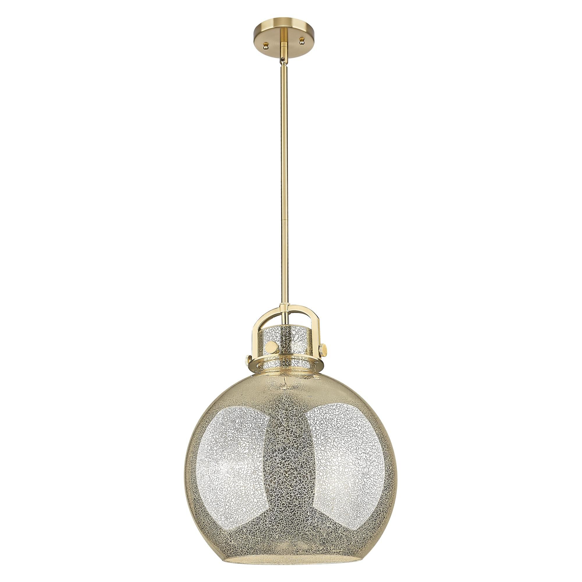 Shown in Champagne Bronze finish and Mercury shade