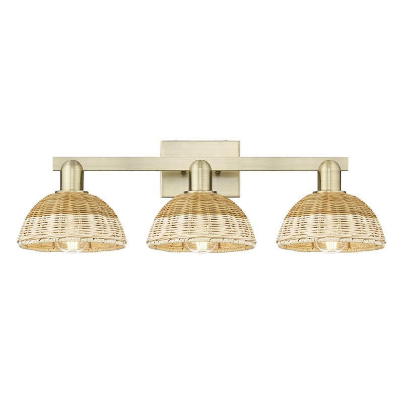 Bruno Marashlian Natural Ballston Dome 26 Inch Bath Vanity Light by Innovations Lighting
