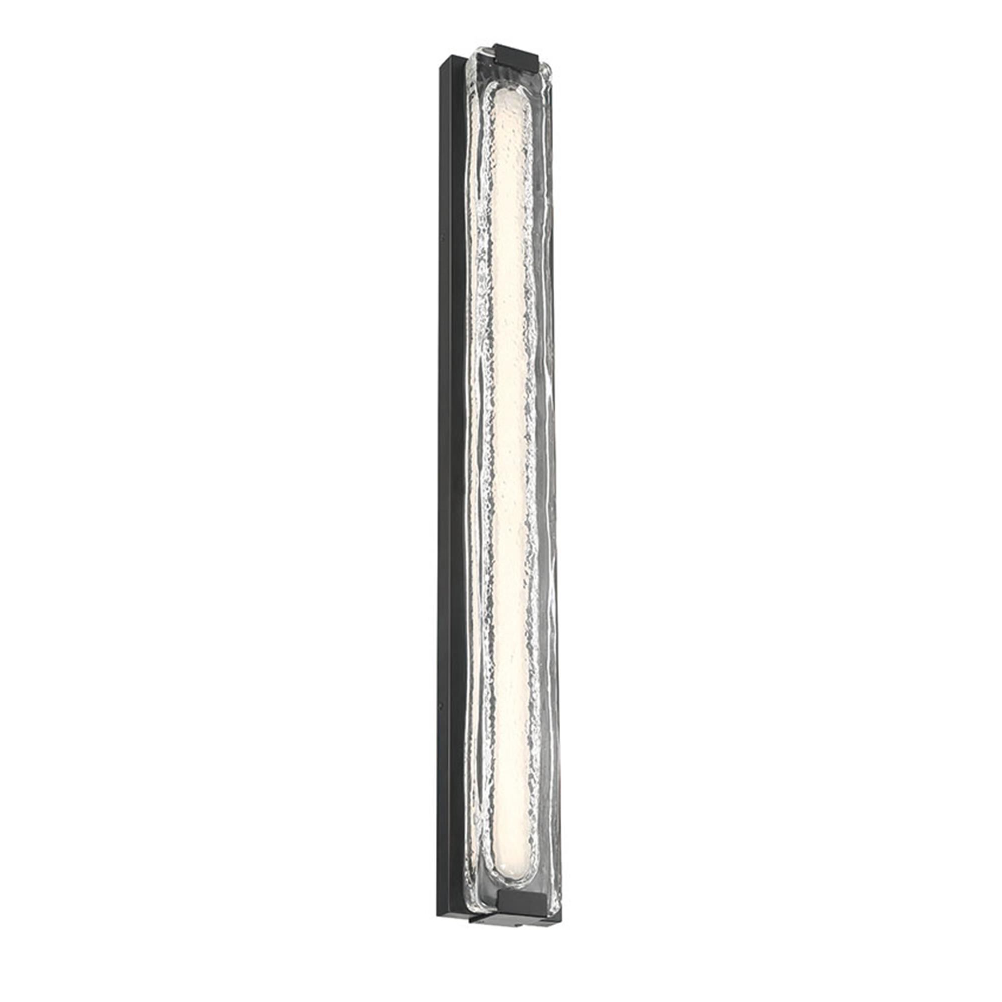 Shown in Matte Black finish and Clear glass