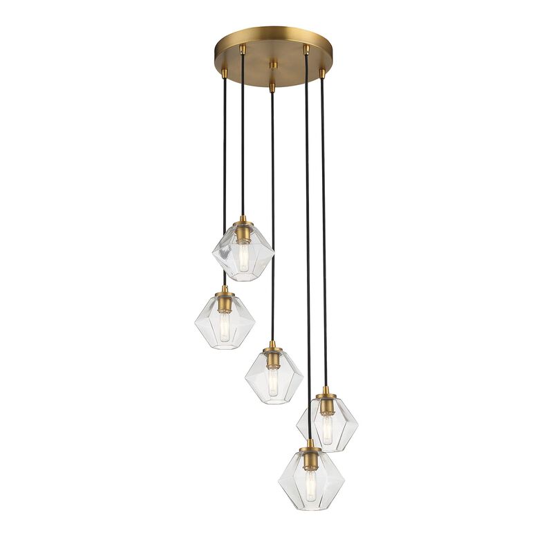 16 Inch 5 Light LED Multi Light Pendant by Meridian Lighting