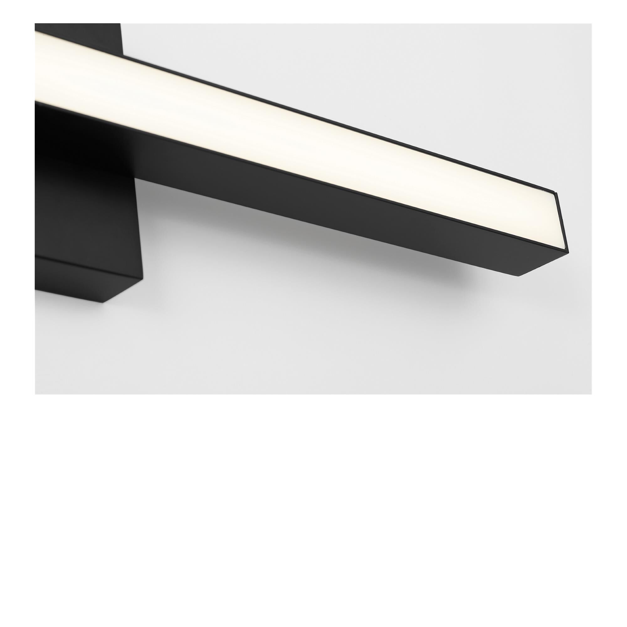 Shown in Midnight Black finish and White Polycarbonate shade