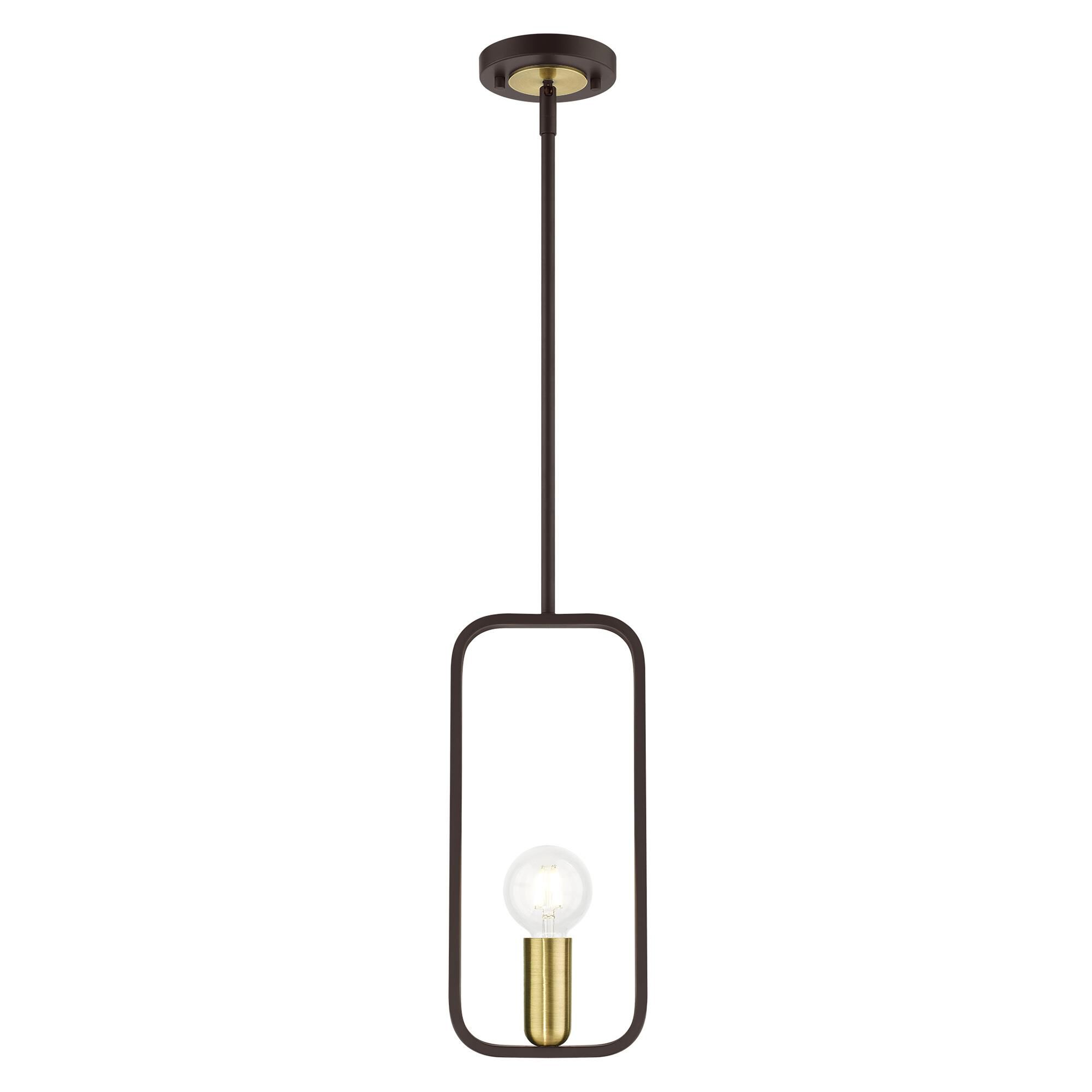 Livex Lighting Bergamo 7 Inch Mini Pendant