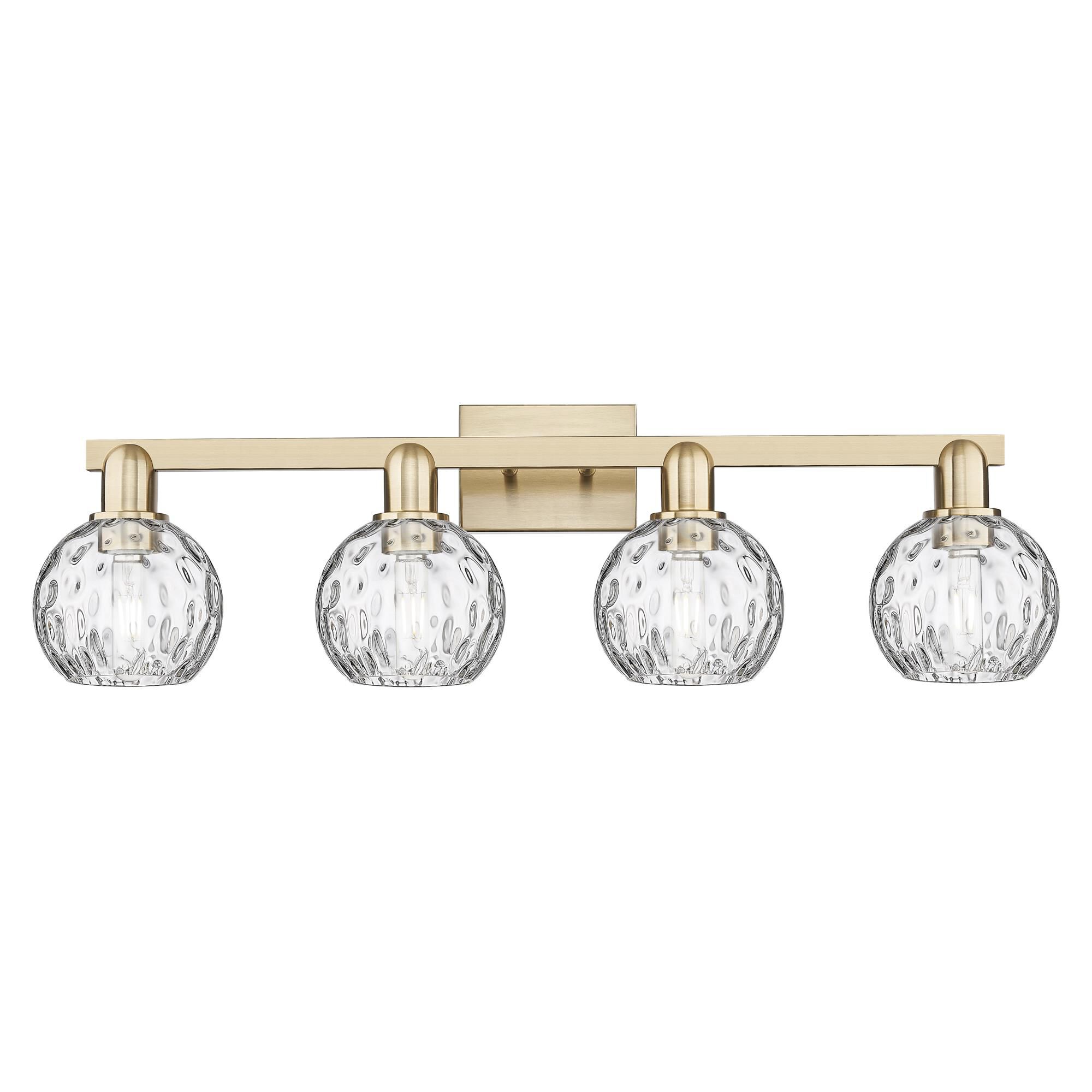 Shown in Champagne Bronze finish and Clear Water glass