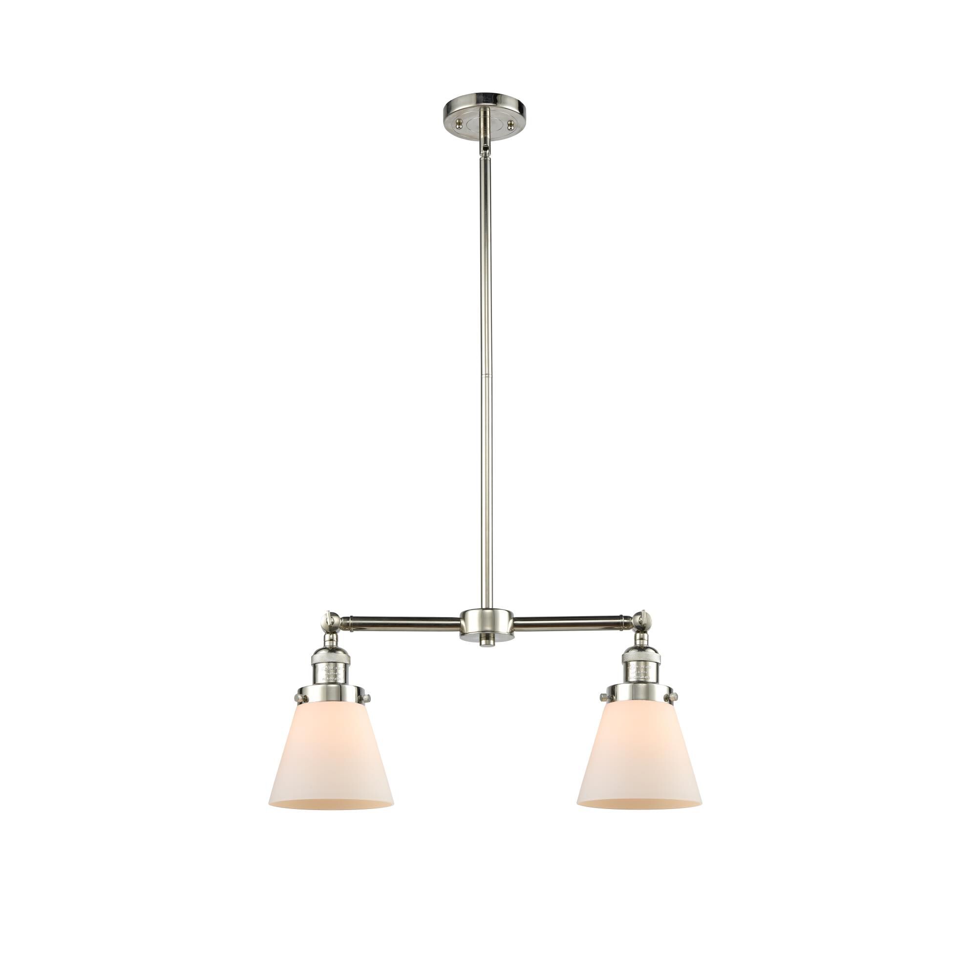 Bruno Marashlian Small Cone 21 Inch 2 Light Mini Chandelier by Innovations Lighting