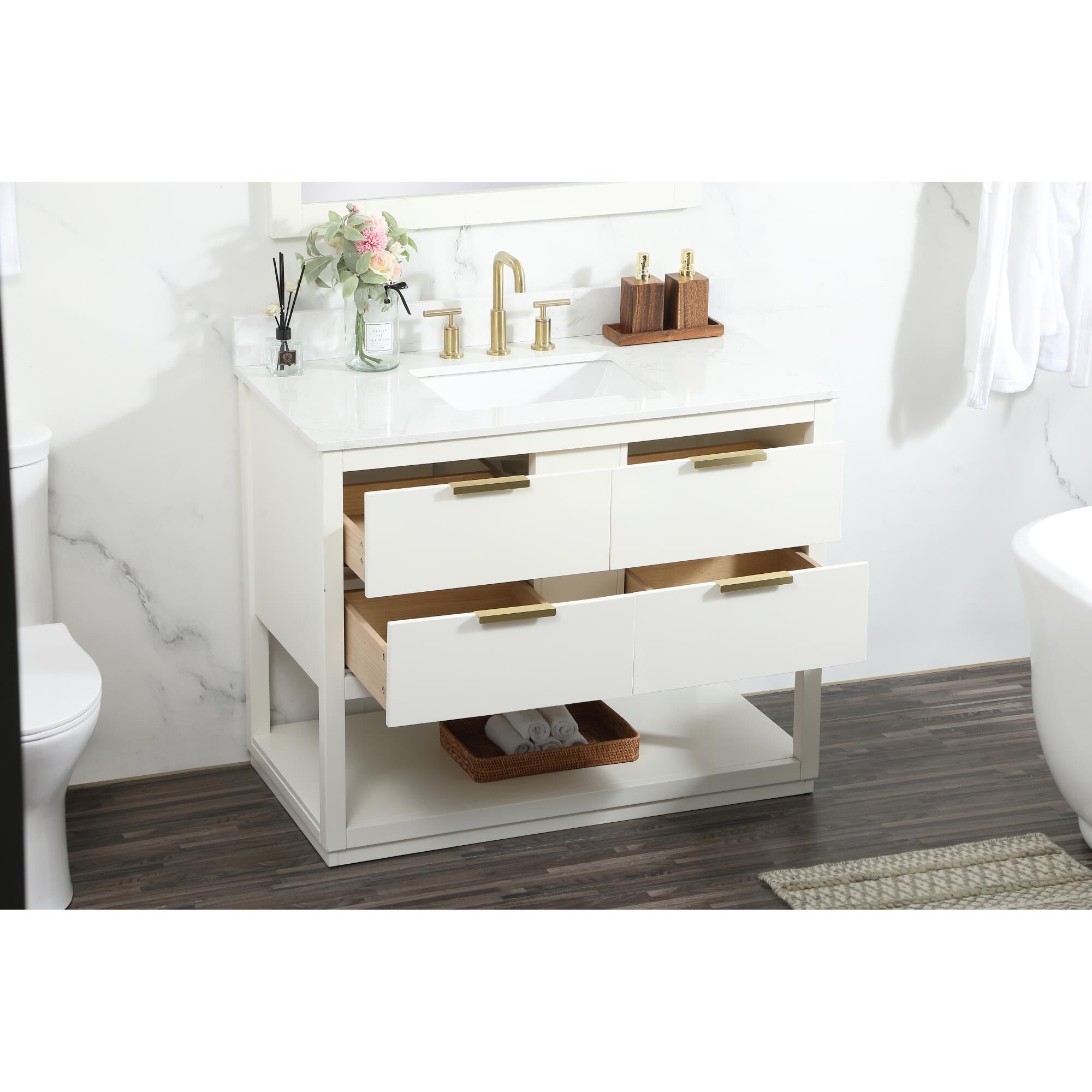 Larkin 42 Inch Bath Vanity by Elegant Decor