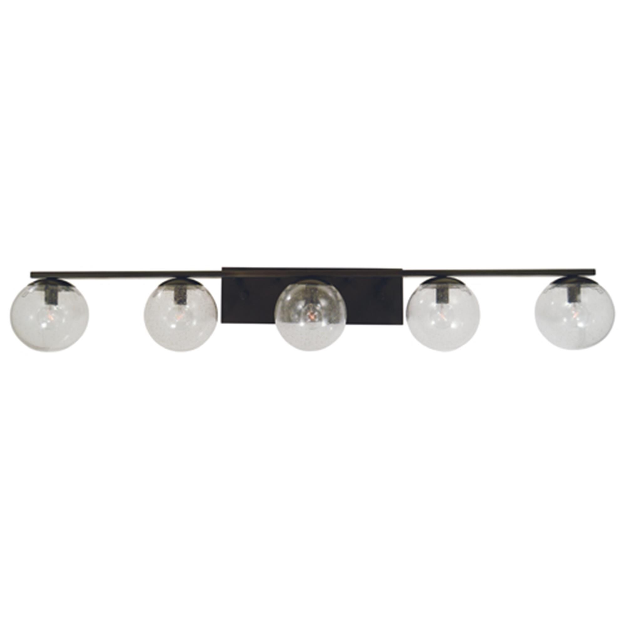 Shown with Clear Seedy Glass Globe shade
