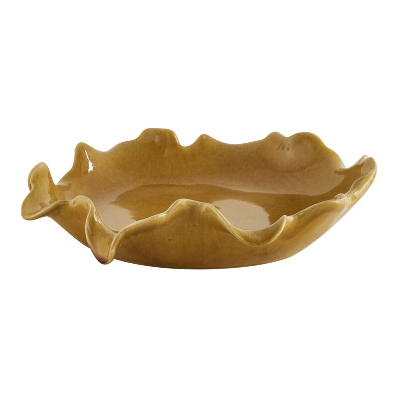 Golden Crest Ruffle Bowl by Uttermost