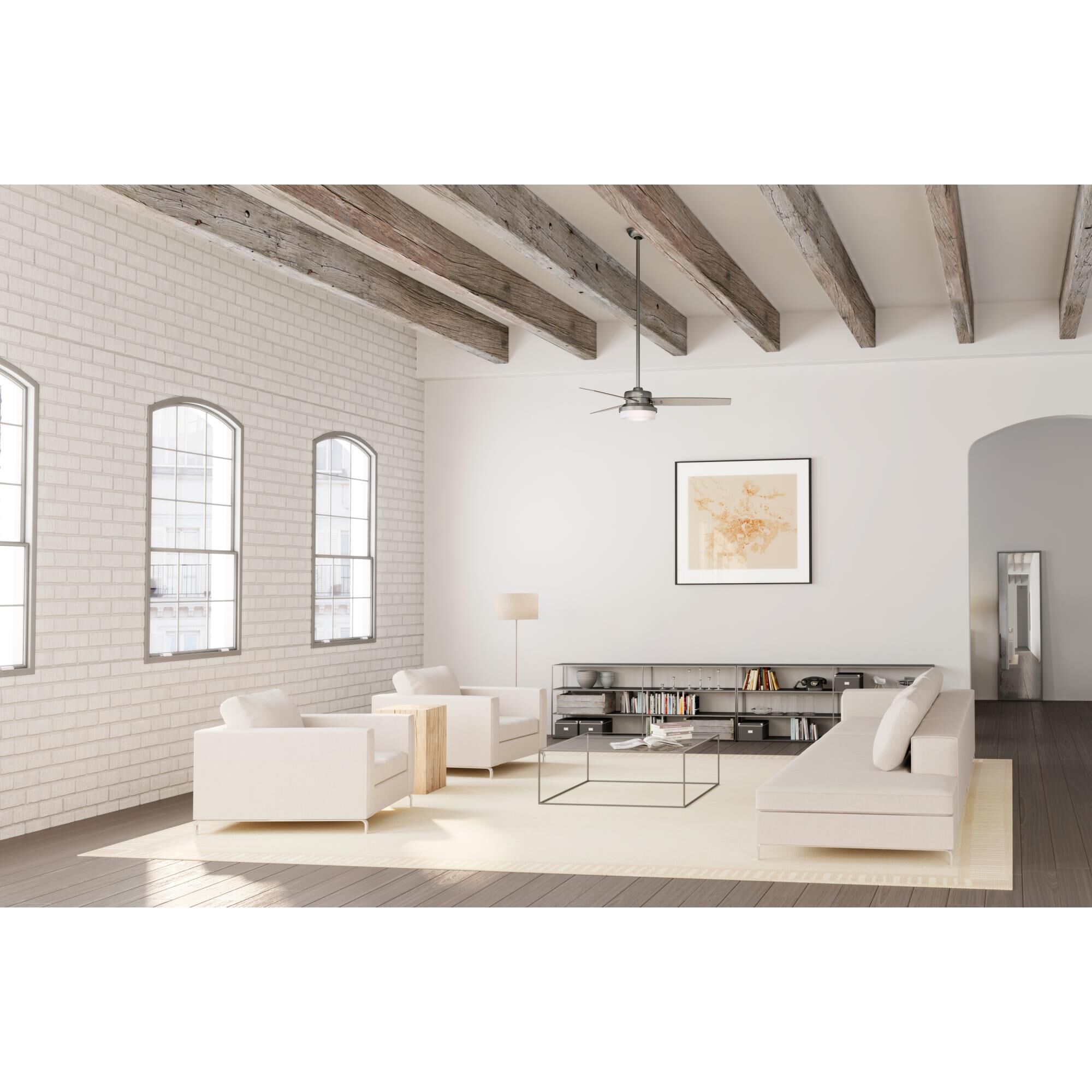 Sentinel 52 Inch Ceiling Fan with Light Kit by Hunter Fan