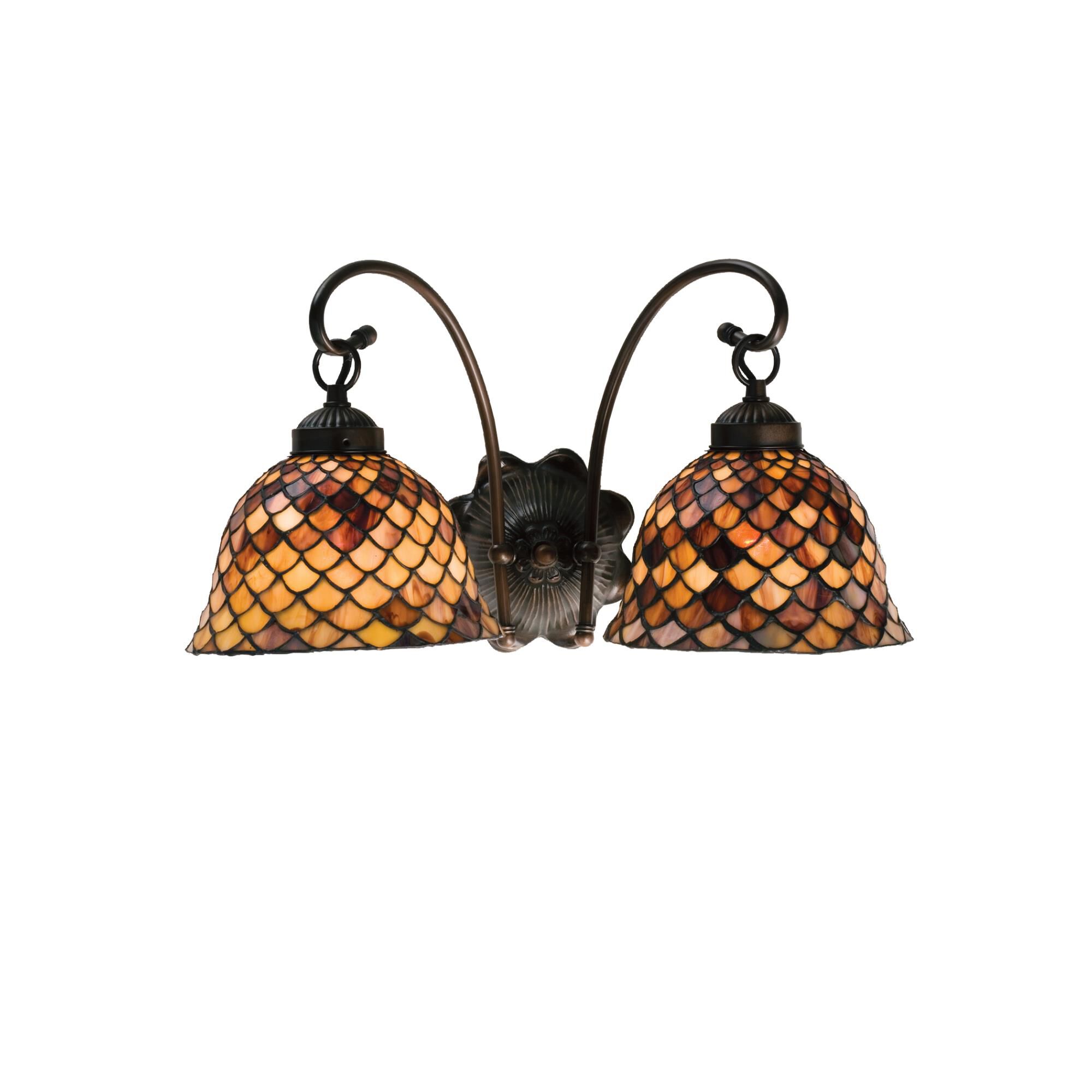 Tiffany Fishscale 18 Inch Wall Sconce by Meyda Lighting