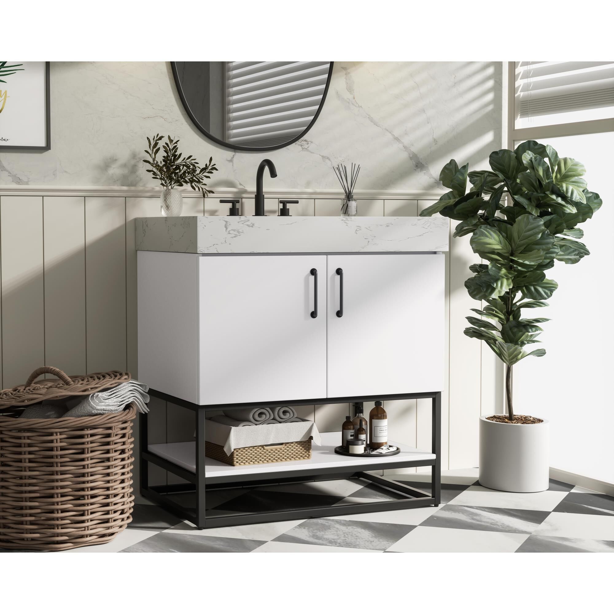 Caroline 30 Inch Bath Vanity by Elegant Dcor