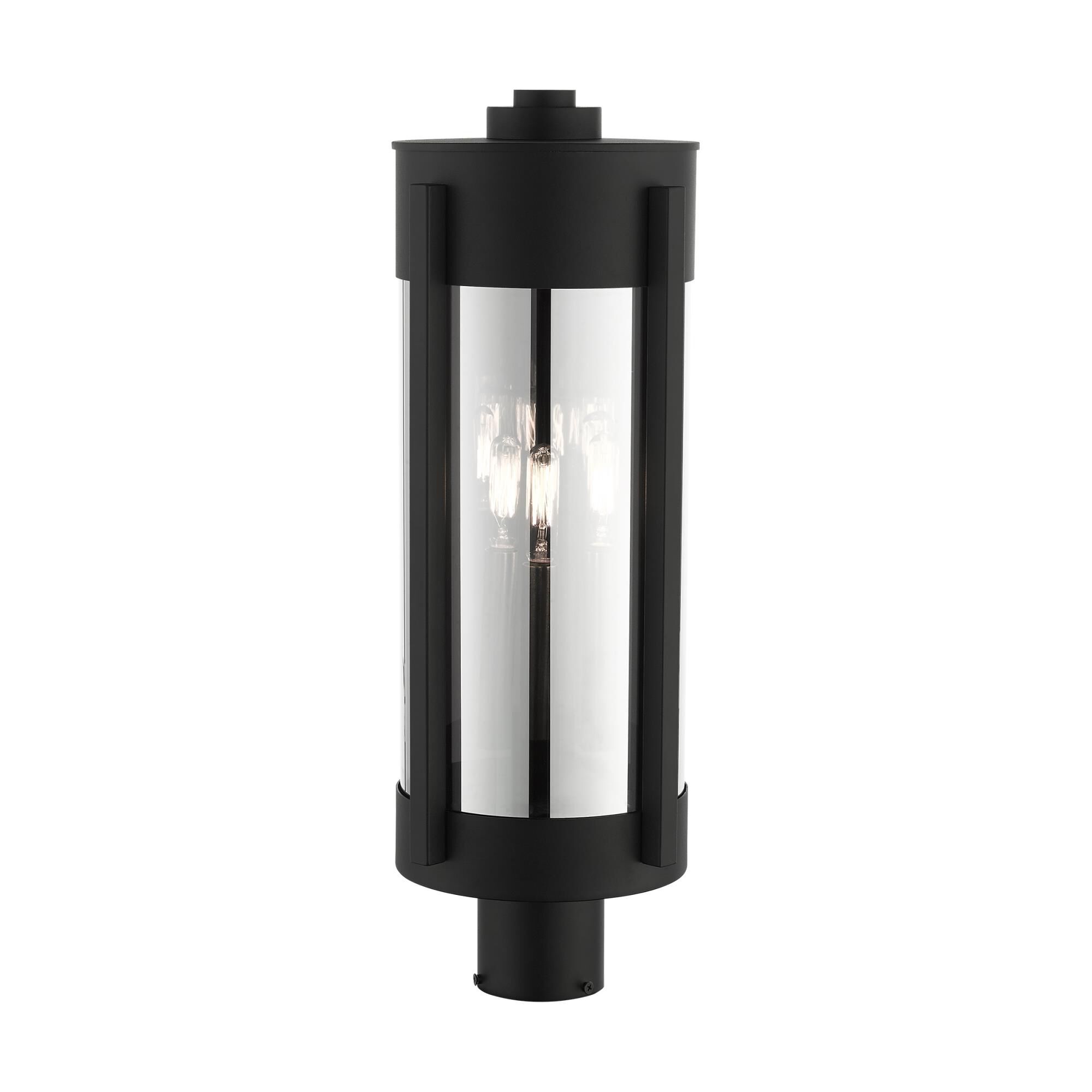 Shown in Black With Brushed Nickel Candles finish and Electrical Plated Smoke glass and Electrical Plated Smoke Glass shade