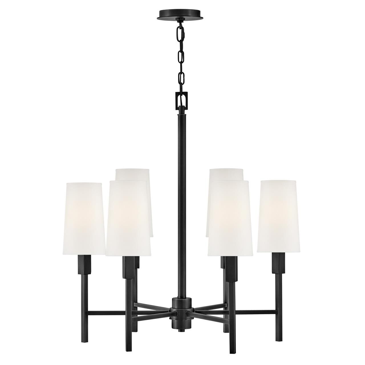 Shown in Black finish and Natural Paper shade