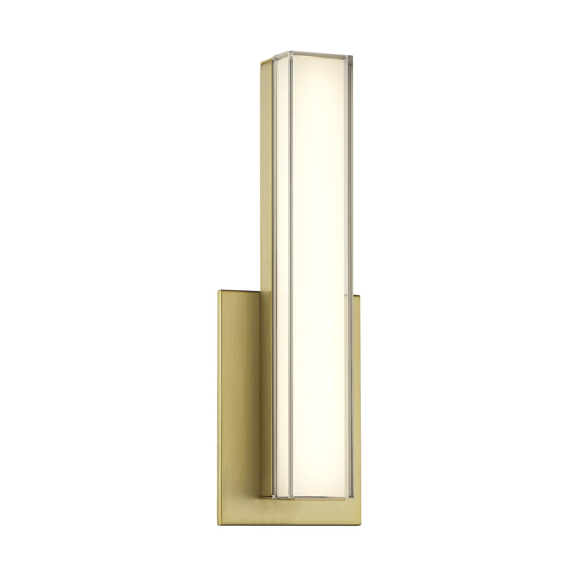 Shown in Ashen Brass finish and Clear glass and Acrylic shade