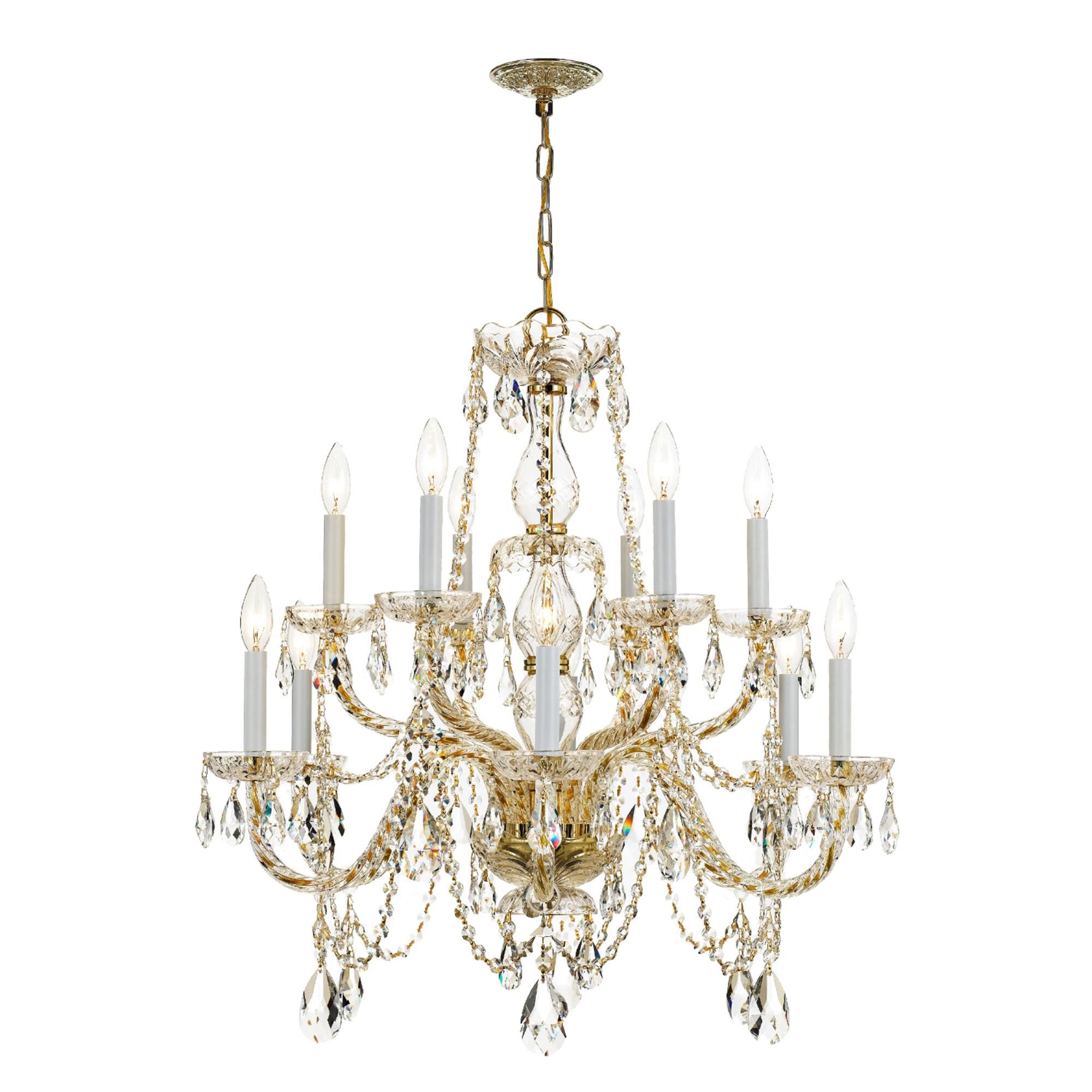 Traditional Crystal 31 Inch Chandelier,