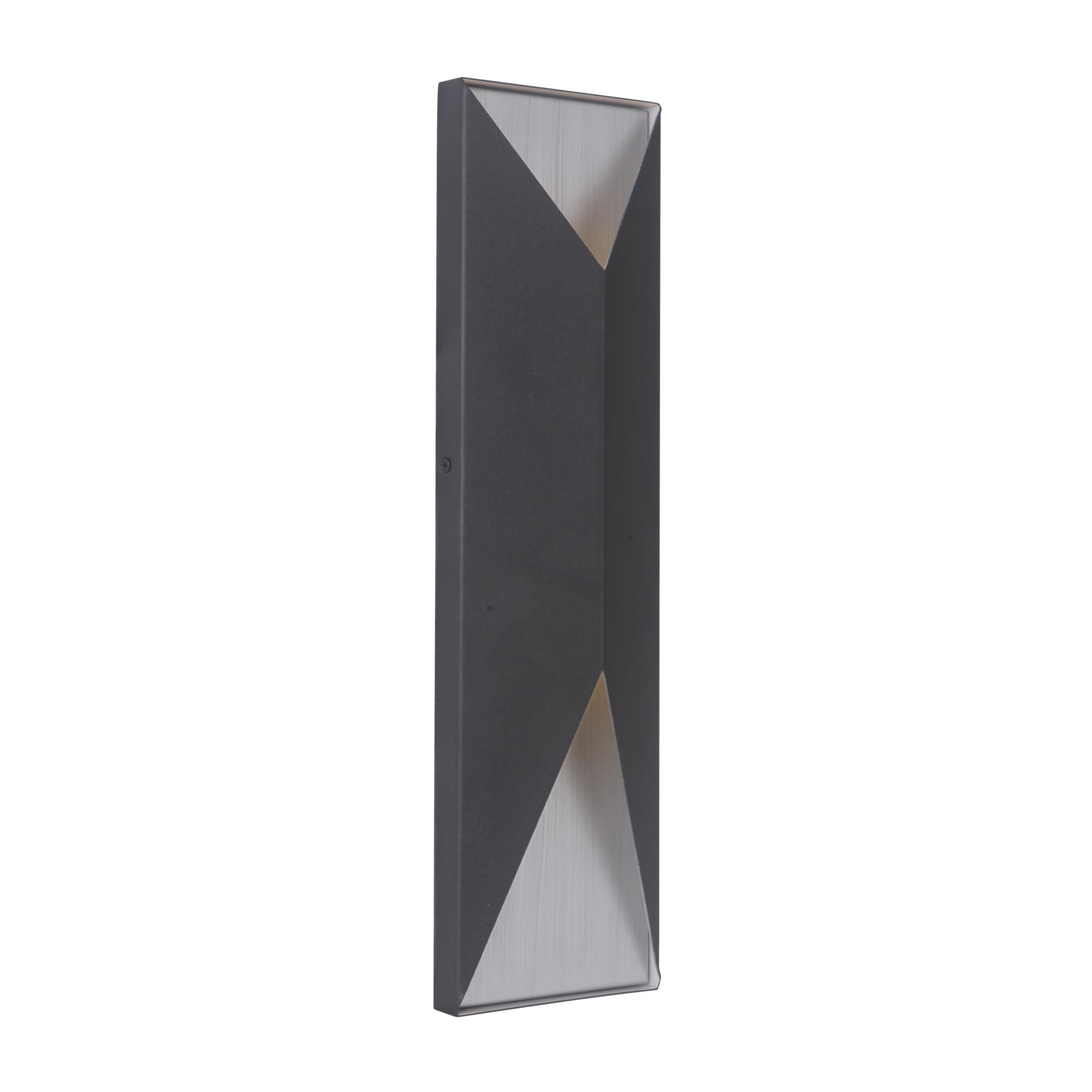 Shown in Textured Black / Brushed Aluminum finish and 0.0 glass and 0.0 shade