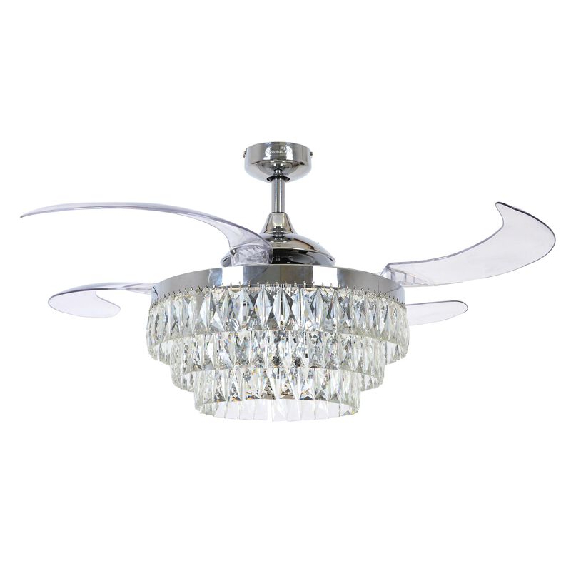 Veil 48 Inch Ceiling Fan with Light Kit by Beacon Lighting