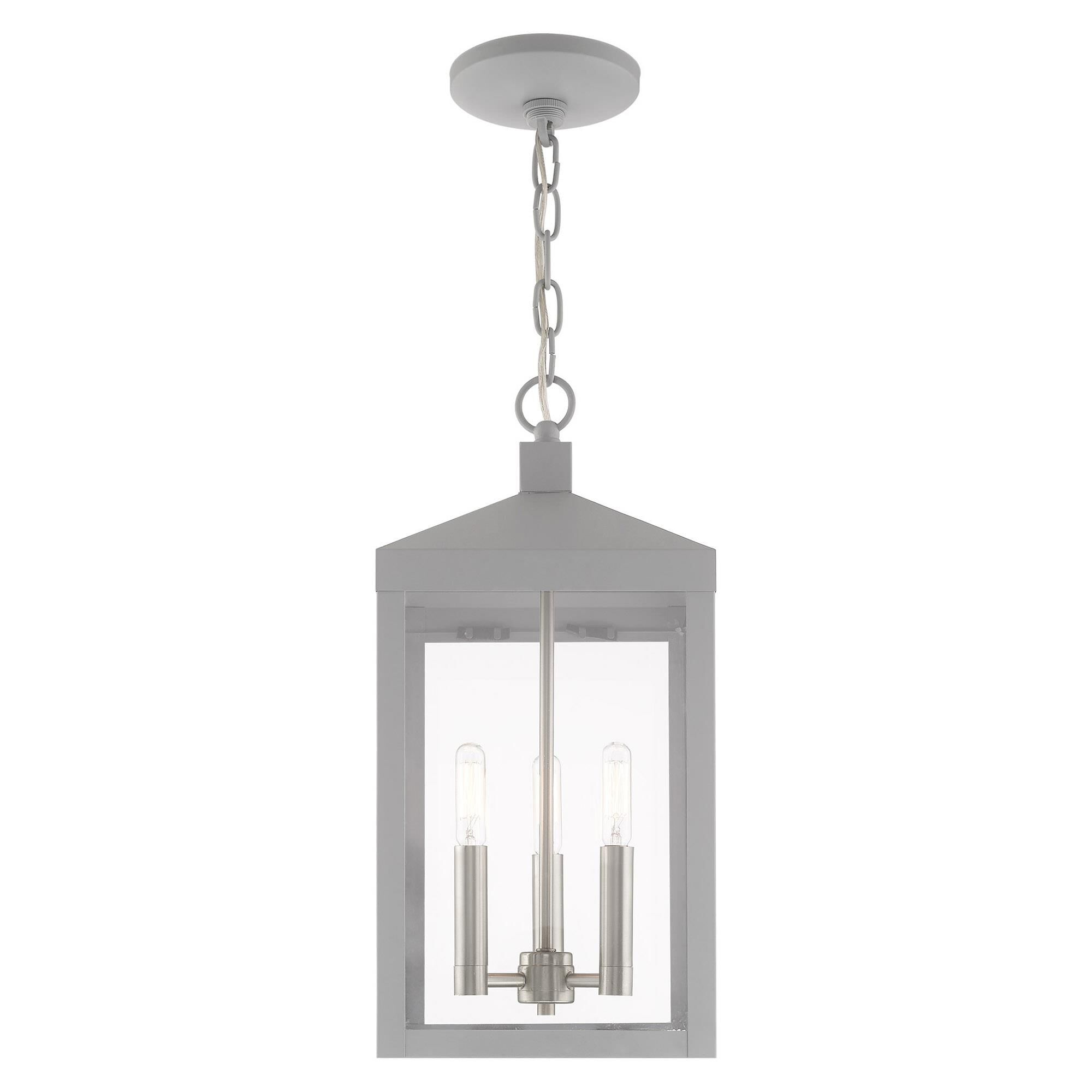 Nyack 18 Inch Tall 3 Light Outdoor Hanging Lantern by Livex Lighting
