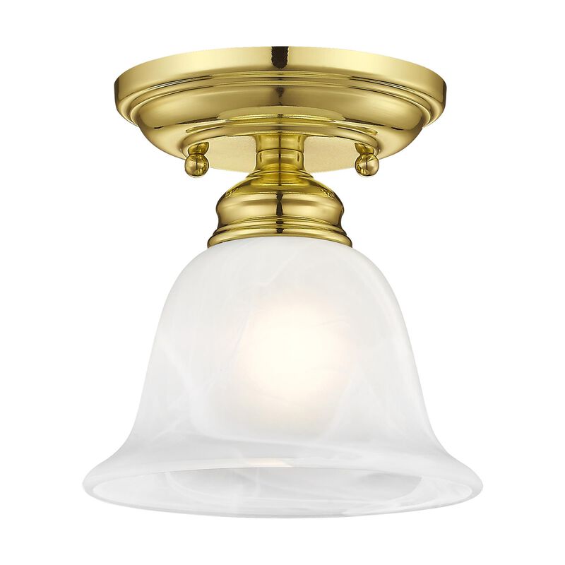 Essex 6 Inch 1 Light Semi Flush Mount by Livex Lighting