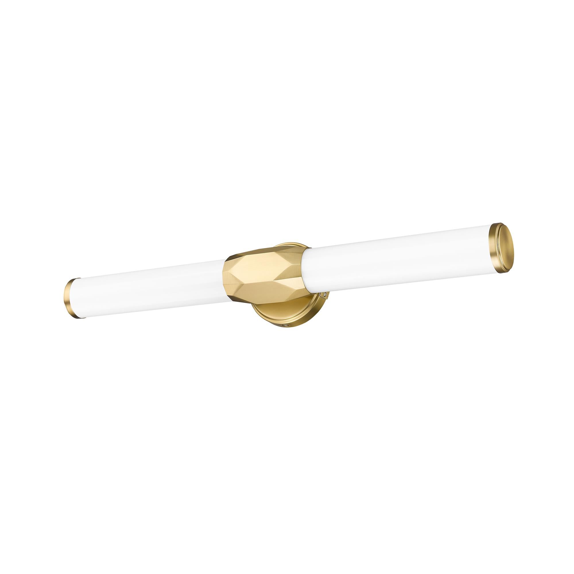 Shown in Modern Gold finish and Frosted glass