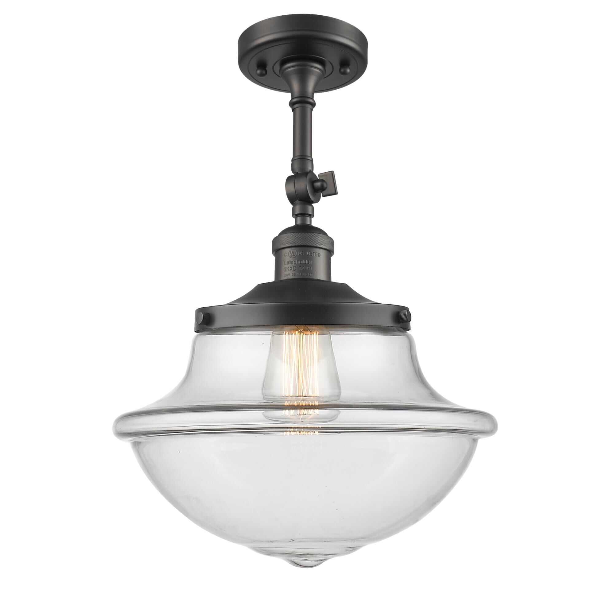 Bruno Marashlian Oxford 12 Inch 1 Light Semi Flush Mount by Innovations Lighting