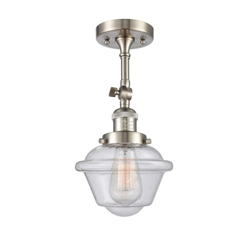Bruno Marashlian Small Oxford 7 Inch 1 Light Semi Flush Mount by Innovations Lighting