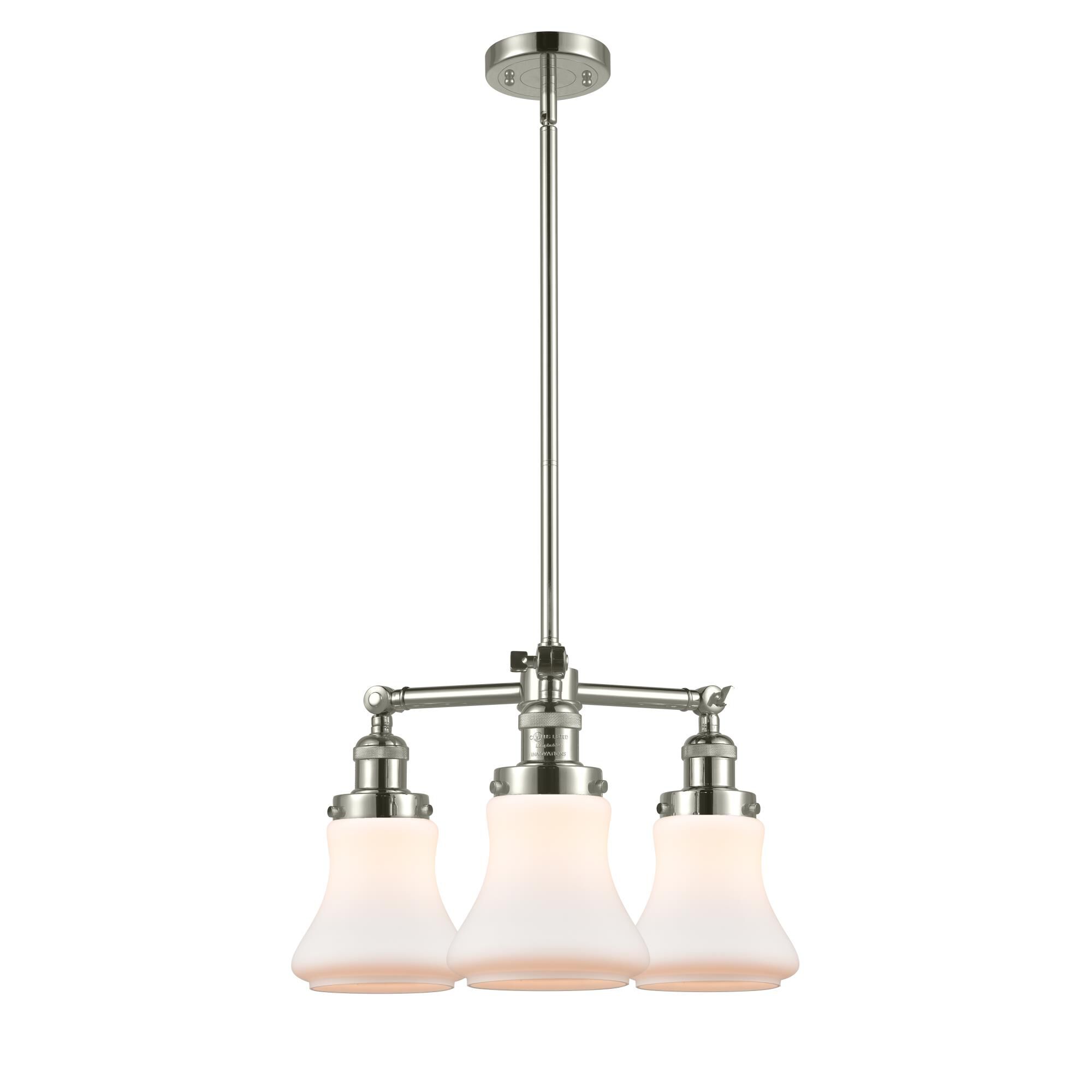 Shown in Polished Nickel finish and Matte White - Hour glass