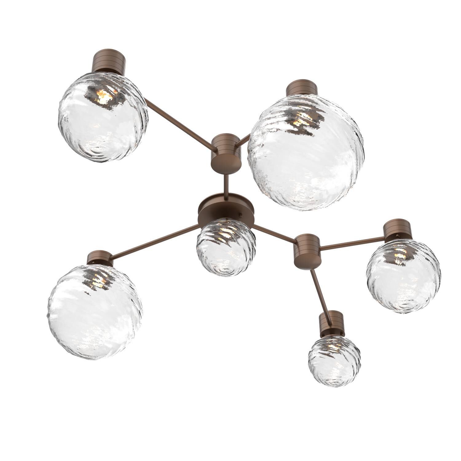 Shown in Burnished Bronze finish and Clear glass