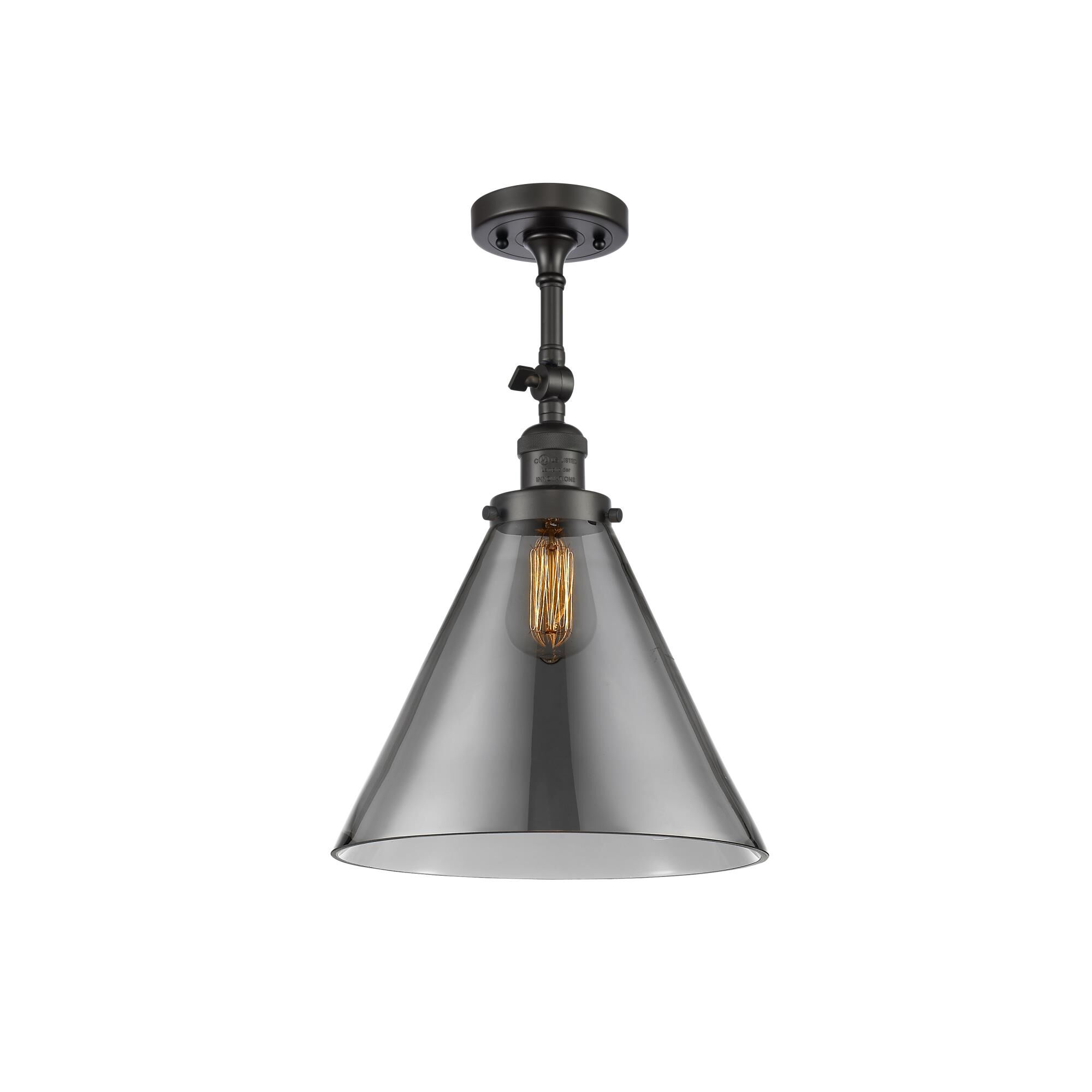 Bruno Marashlian Cone 12 Inch 1 Light Semi Flush Mount by Innovations Lighting