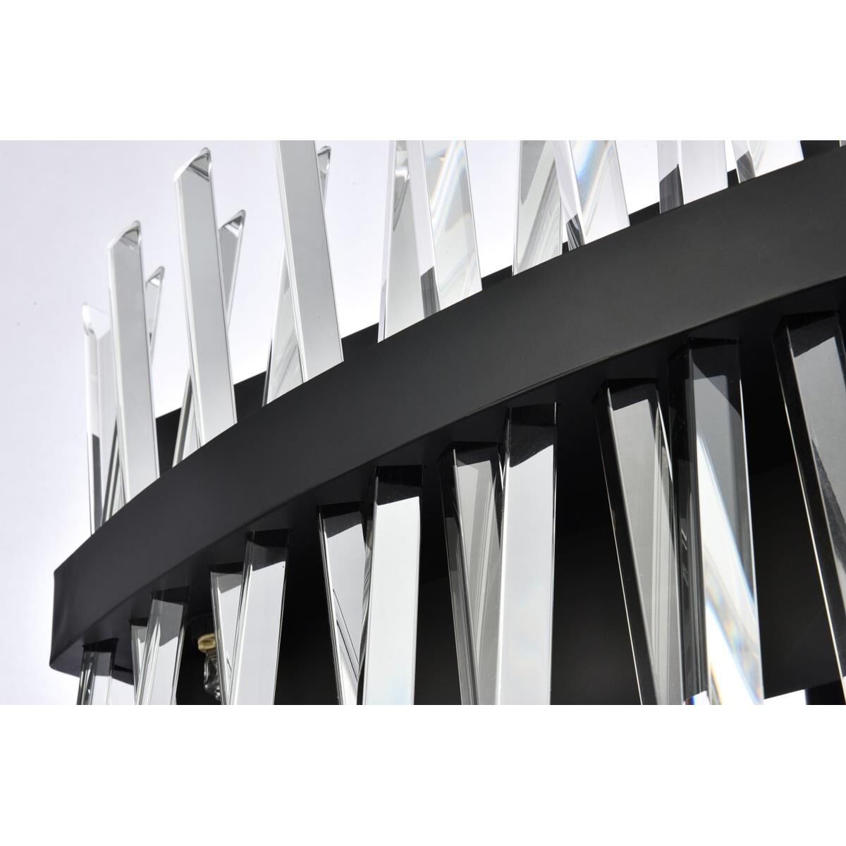 Shown in Black finish and Royal Cut crystal