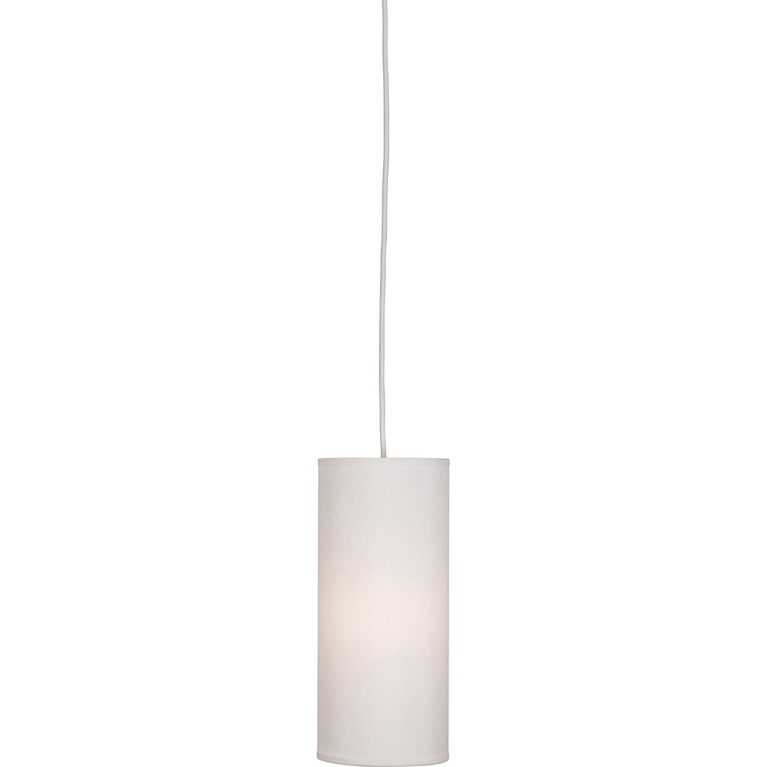Shown in Painted White  finish and Pearl Dupoini Fabric shade