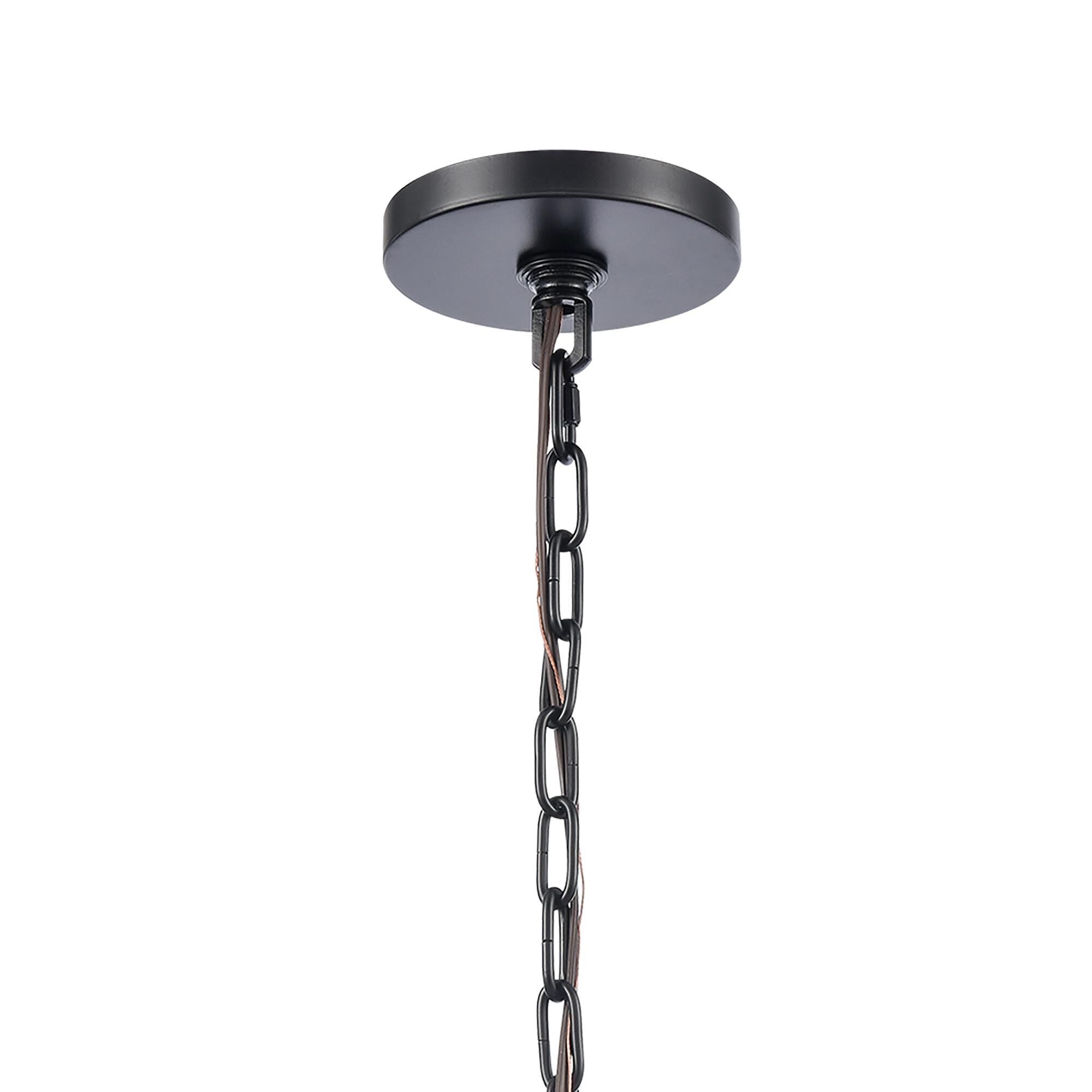 Shown in Black finish and Clear Ripple glass