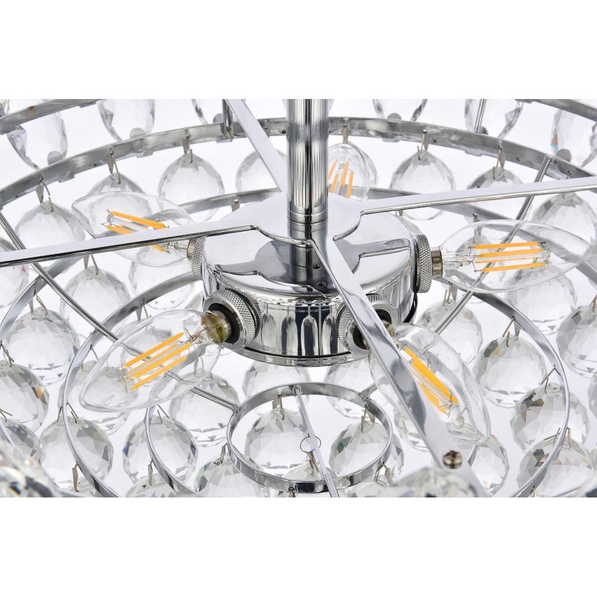 Emilia 20 Inch 5 Light Flush Mount by Elegant Lighting