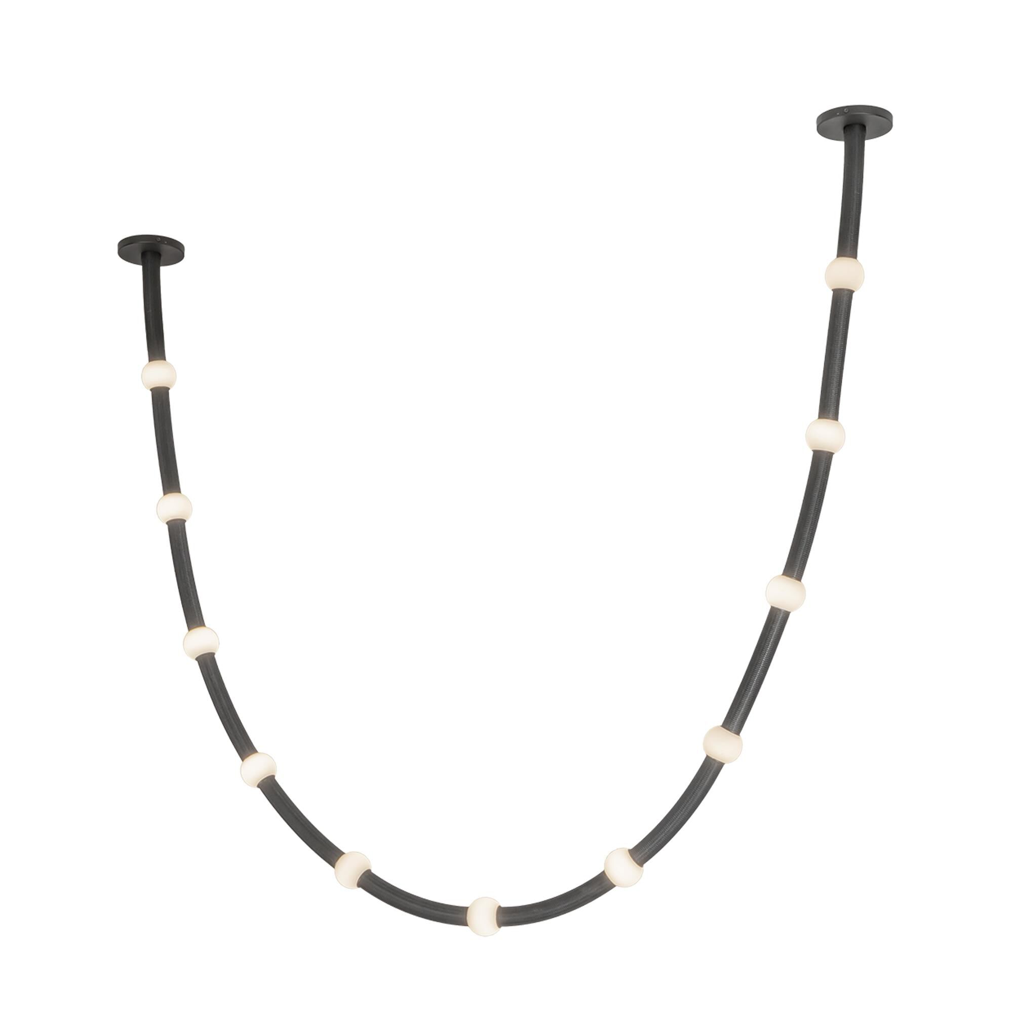 Shown in Black finish and Opal glass