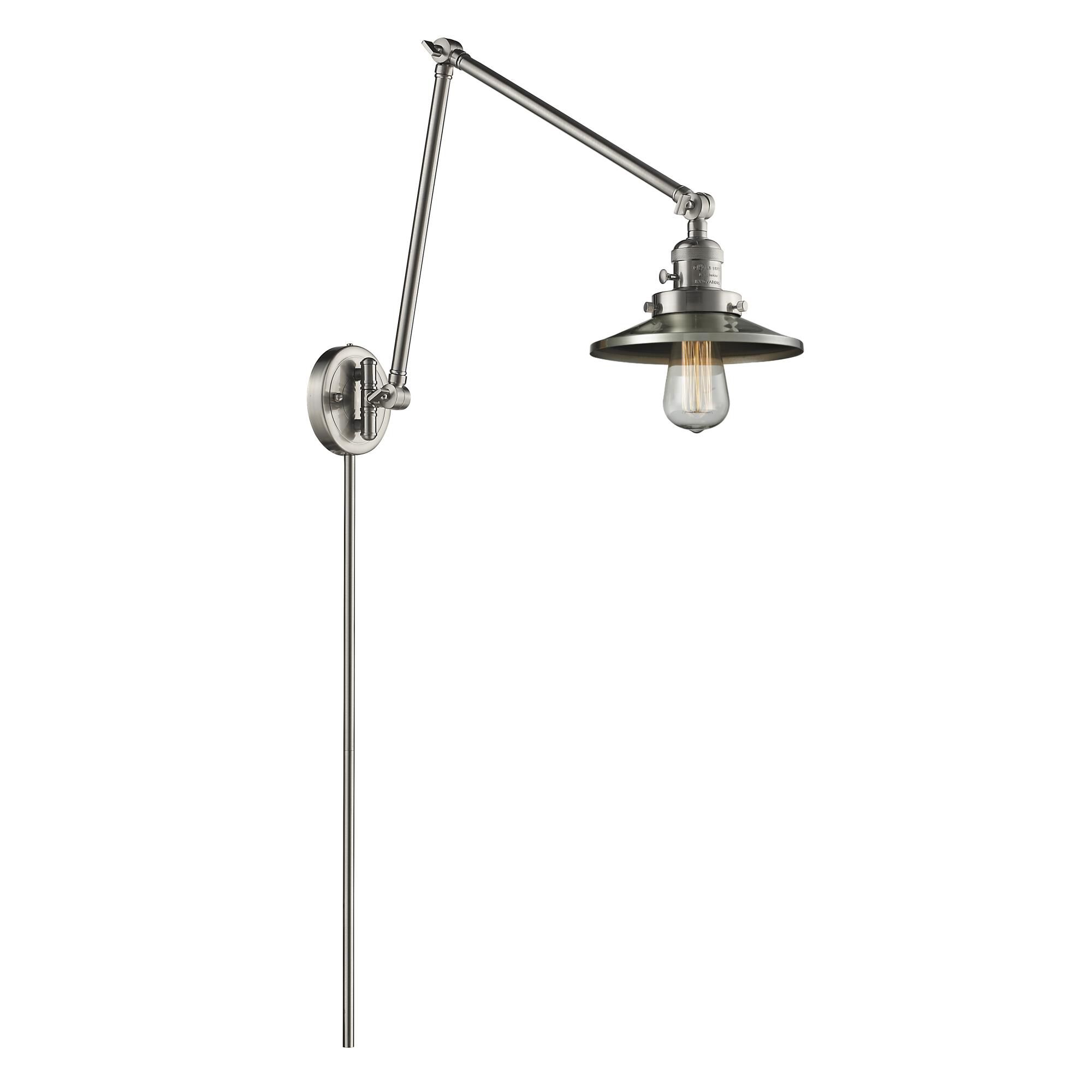 Bruno Marashlian Railroad Wall Swing Lamp by Innovations Lighting