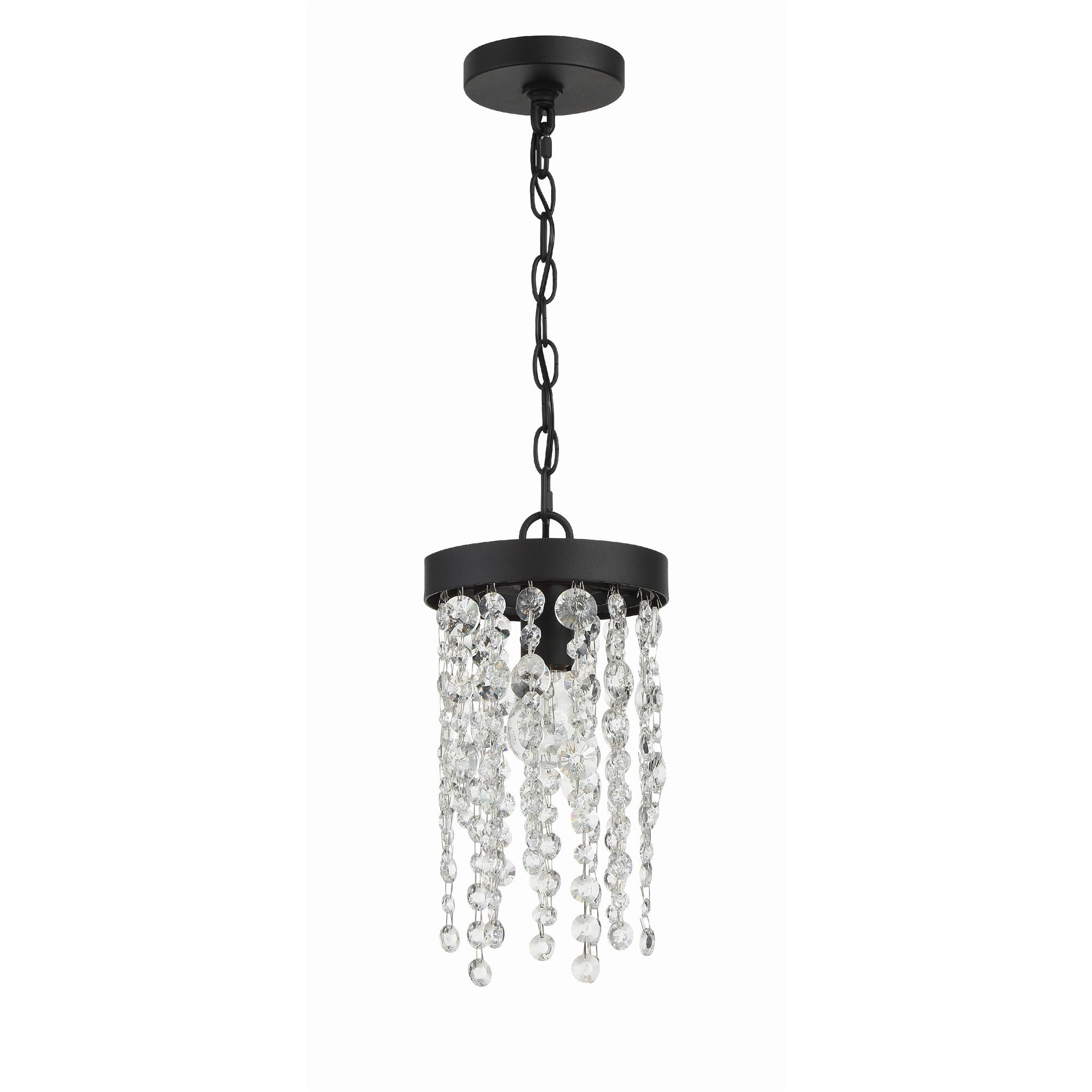 Shown in Black Forged finish and Hand Cut crystal