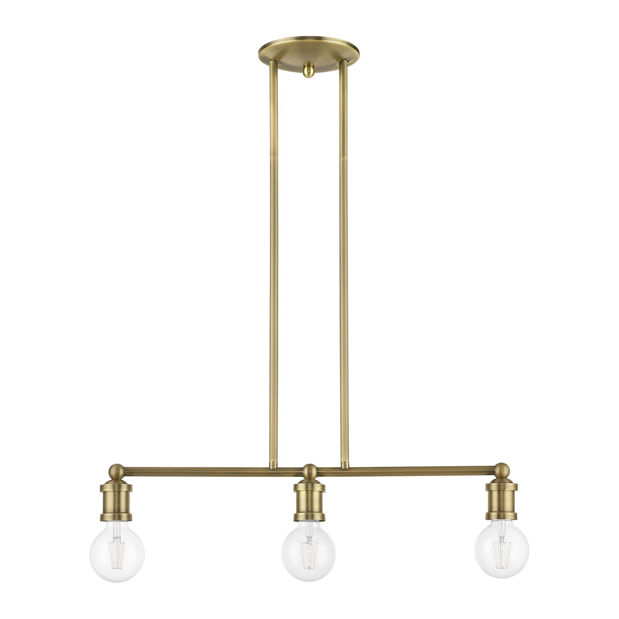 Lansdale 24 Inch 3 Light Linear Suspension Light by Livex Lighting